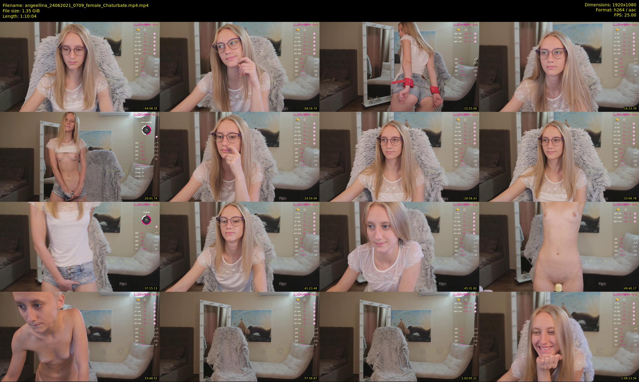 angeellina — 71 minute Chaturbate female cam show recording, 1080p, Jun 24, 2021