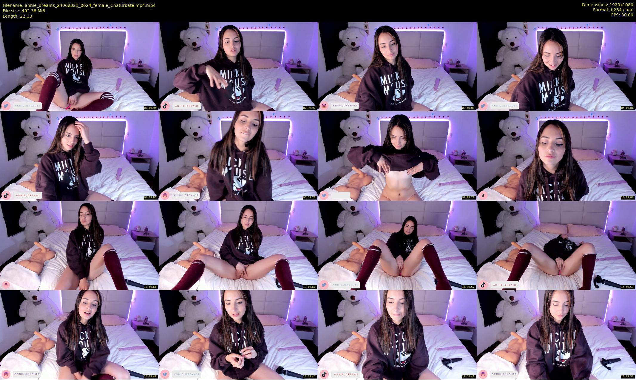annie_dreams — 23 minute Chaturbate female cam show recording, 1080p, Jun 24, 2021