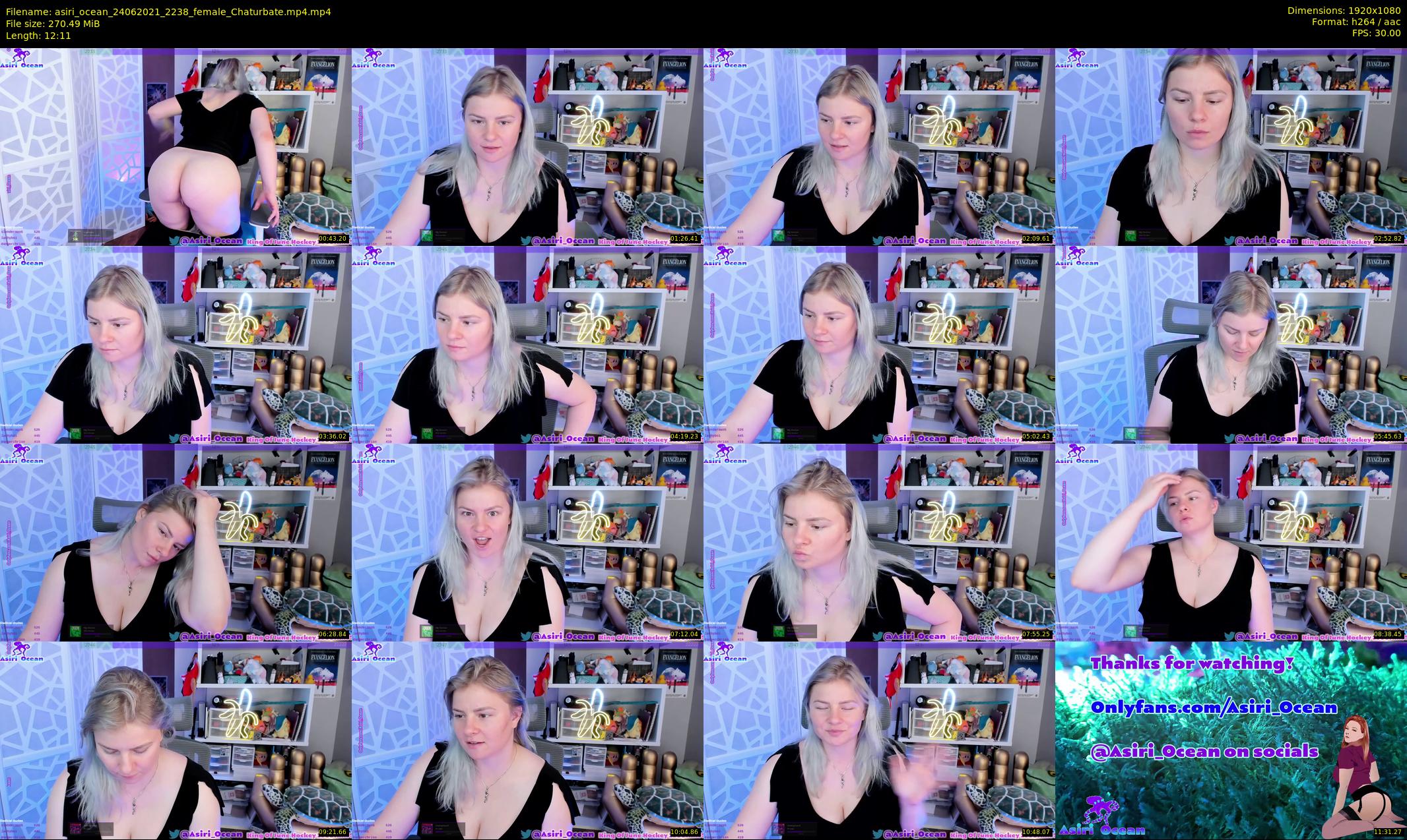 asiri_ocean — 13 minute Chaturbate female cam show recording, 1080p, Jun 24, 2021