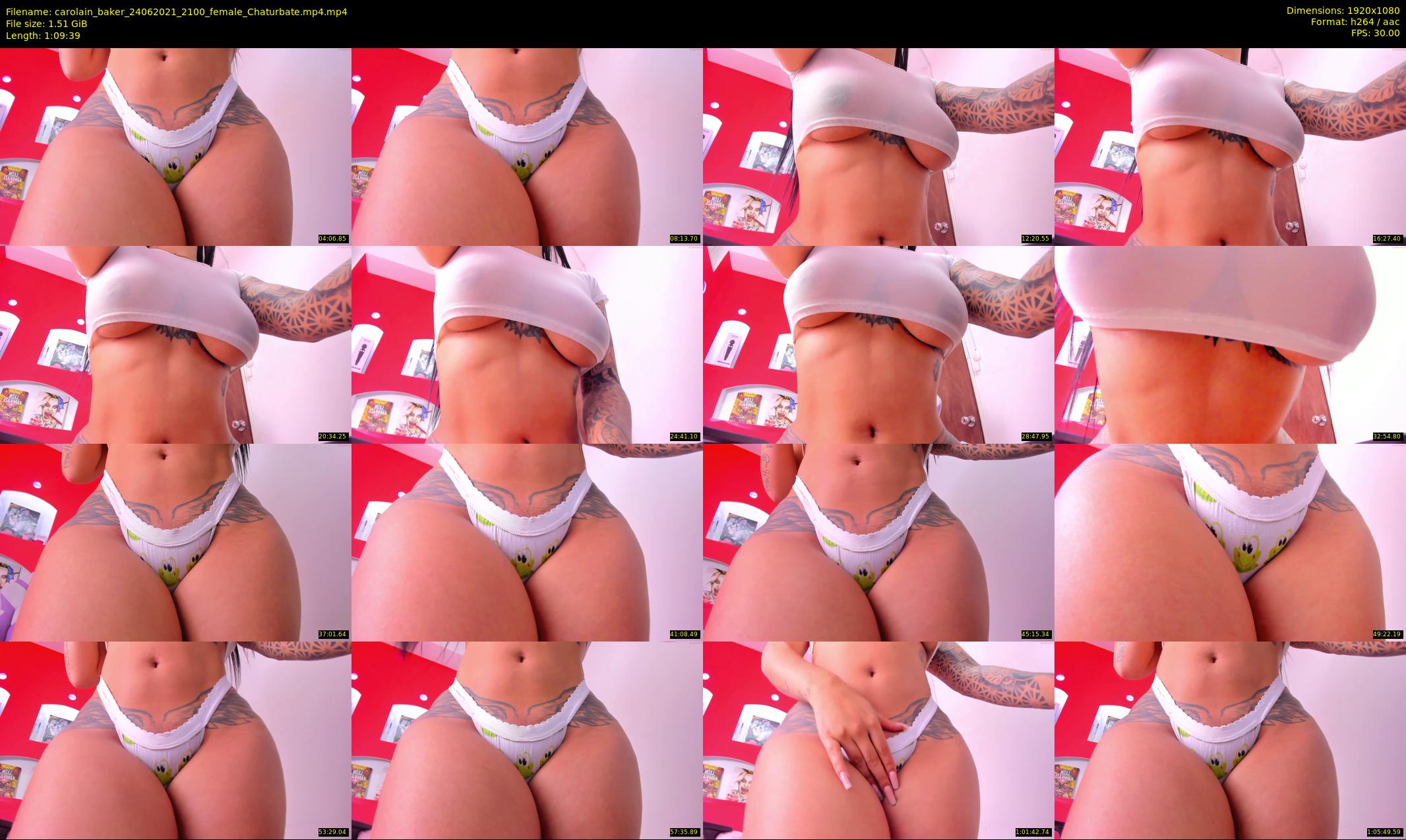 carolain_baker — 70 minute Chaturbate female cam show recording, 1080p, Jun 24, 2021