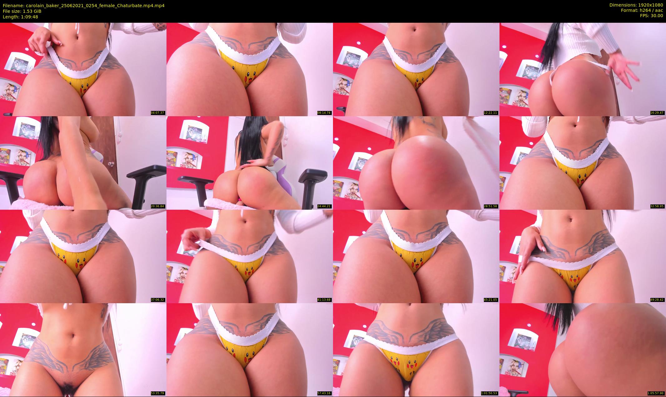 carolain_baker — 70 minute Chaturbate female cam show recording, 1080p, Jun 25, 2021