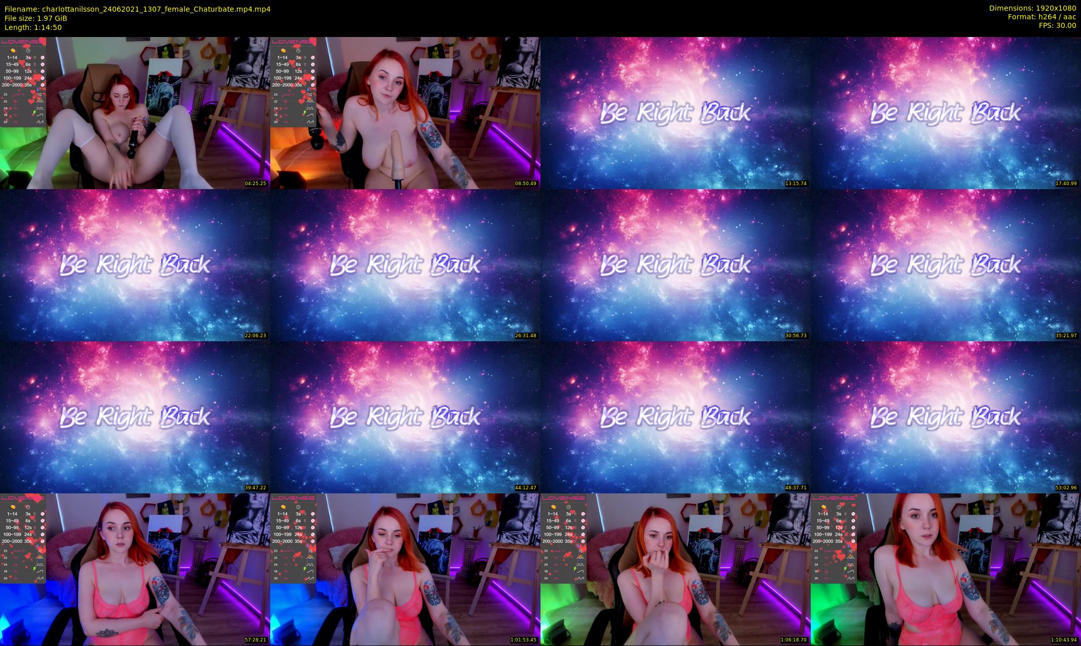 charlottanilsson — 75 minute Chaturbate female cam show recording, 1080p, Jun 24, 2021