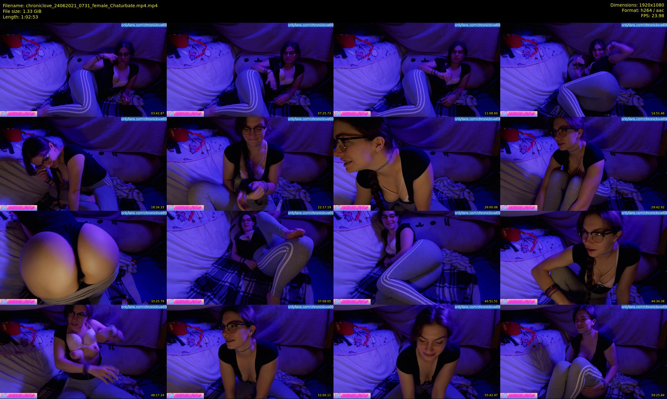 chroniclove — 63 minute Chaturbate female cam show recording, 1080p, Jun 24, 2021