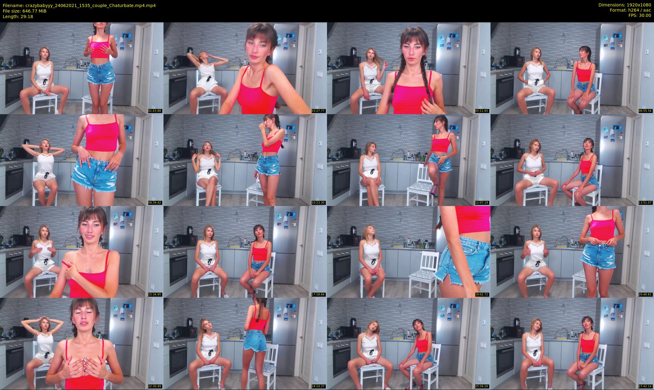 crazybabyyy — 30 minute Chaturbate couple cam show recording, 1080p, Jun 24, 2021