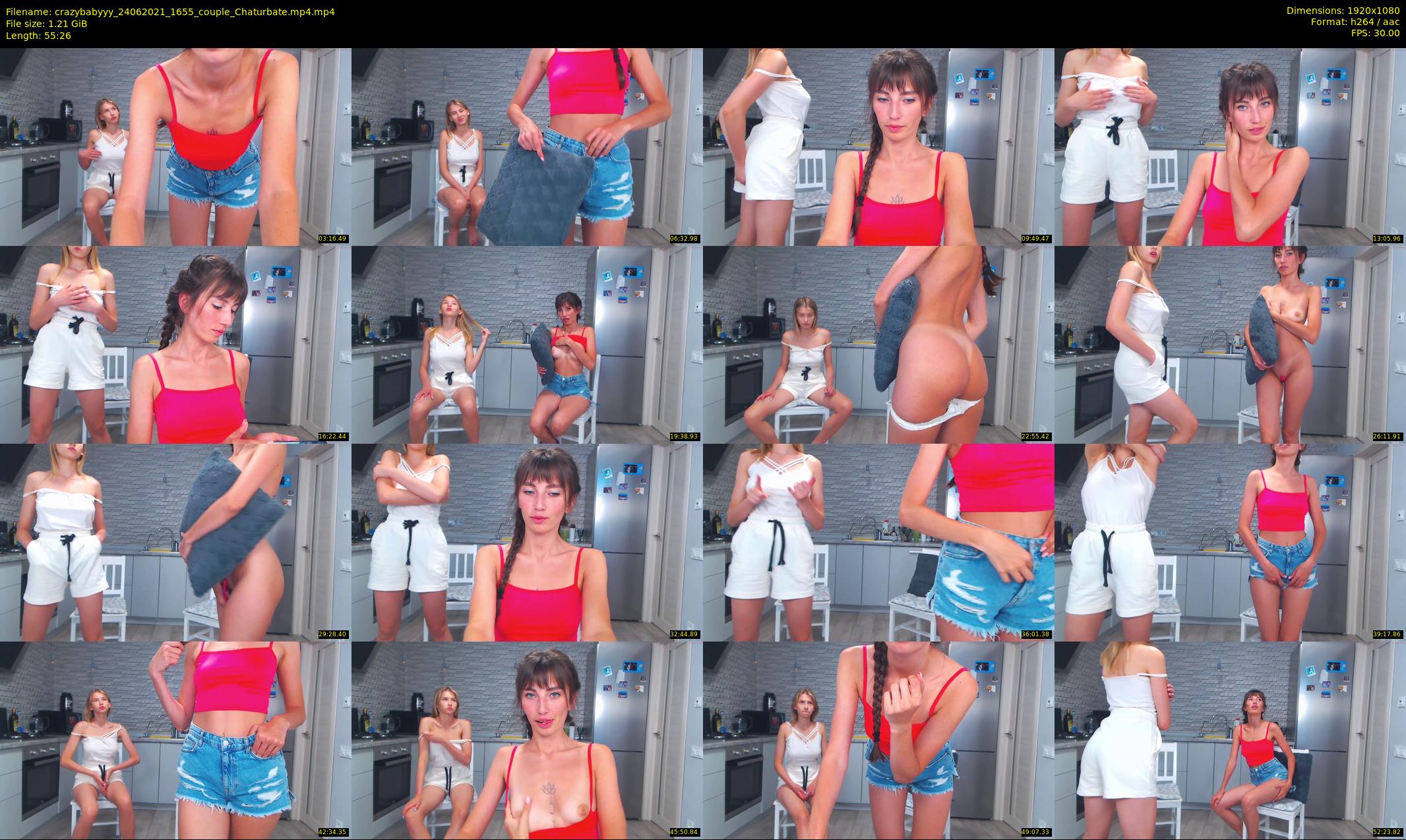 crazybabyyy — 56 minute Chaturbate couple cam show recording, 1080p, Jun 24, 2021
