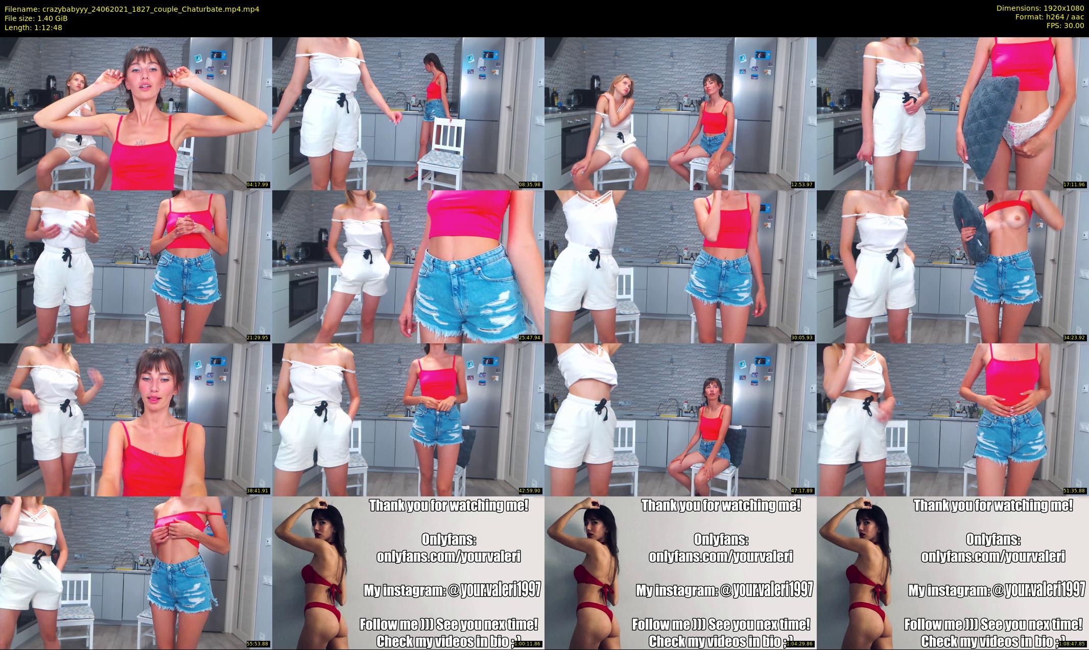 crazybabyyy — 73 minute Chaturbate couple cam show recording, 1080p, Jun 24, 2021