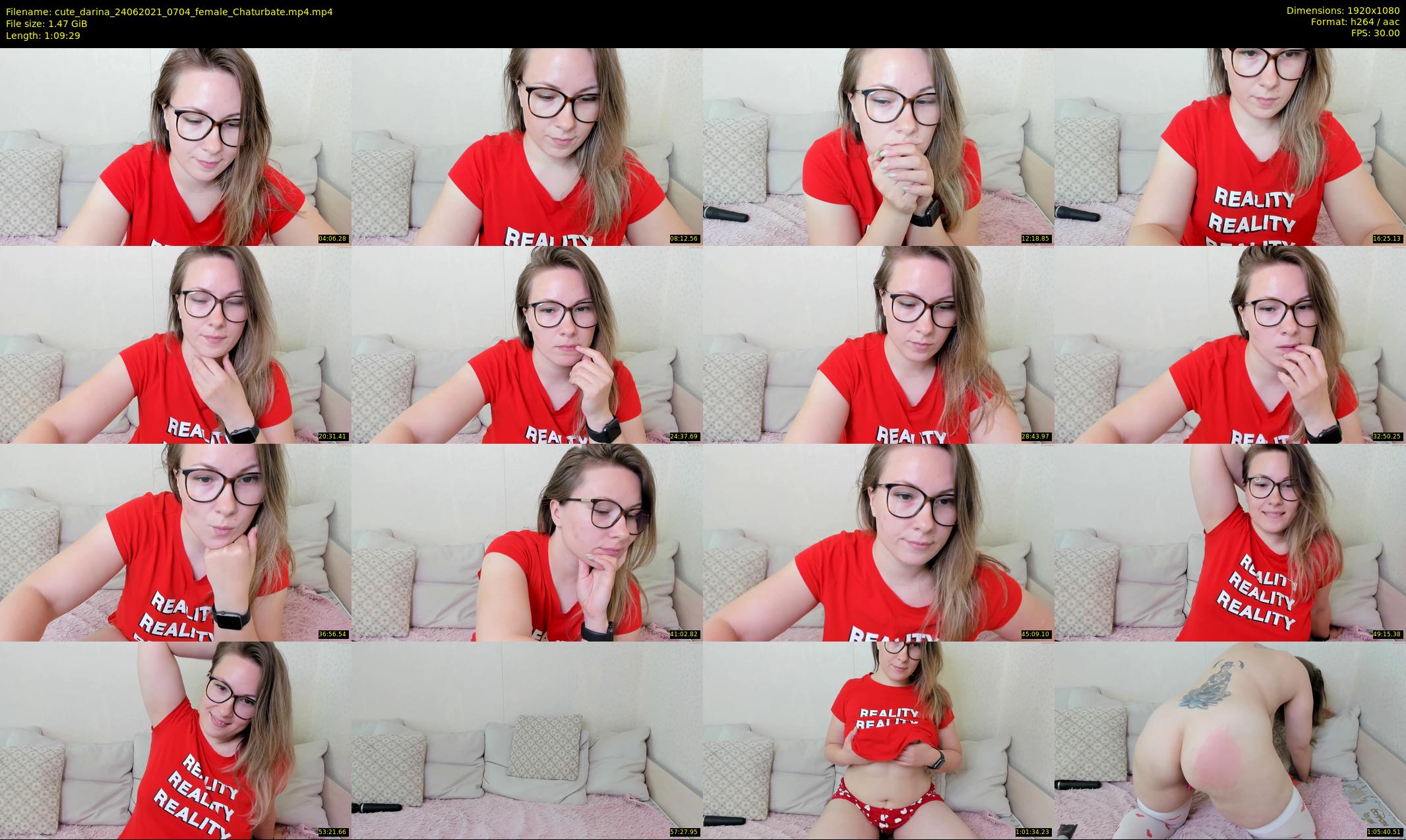 cute_darina — 70 minute Chaturbate female cam show recording, 1080p, Jun 24, 2021
