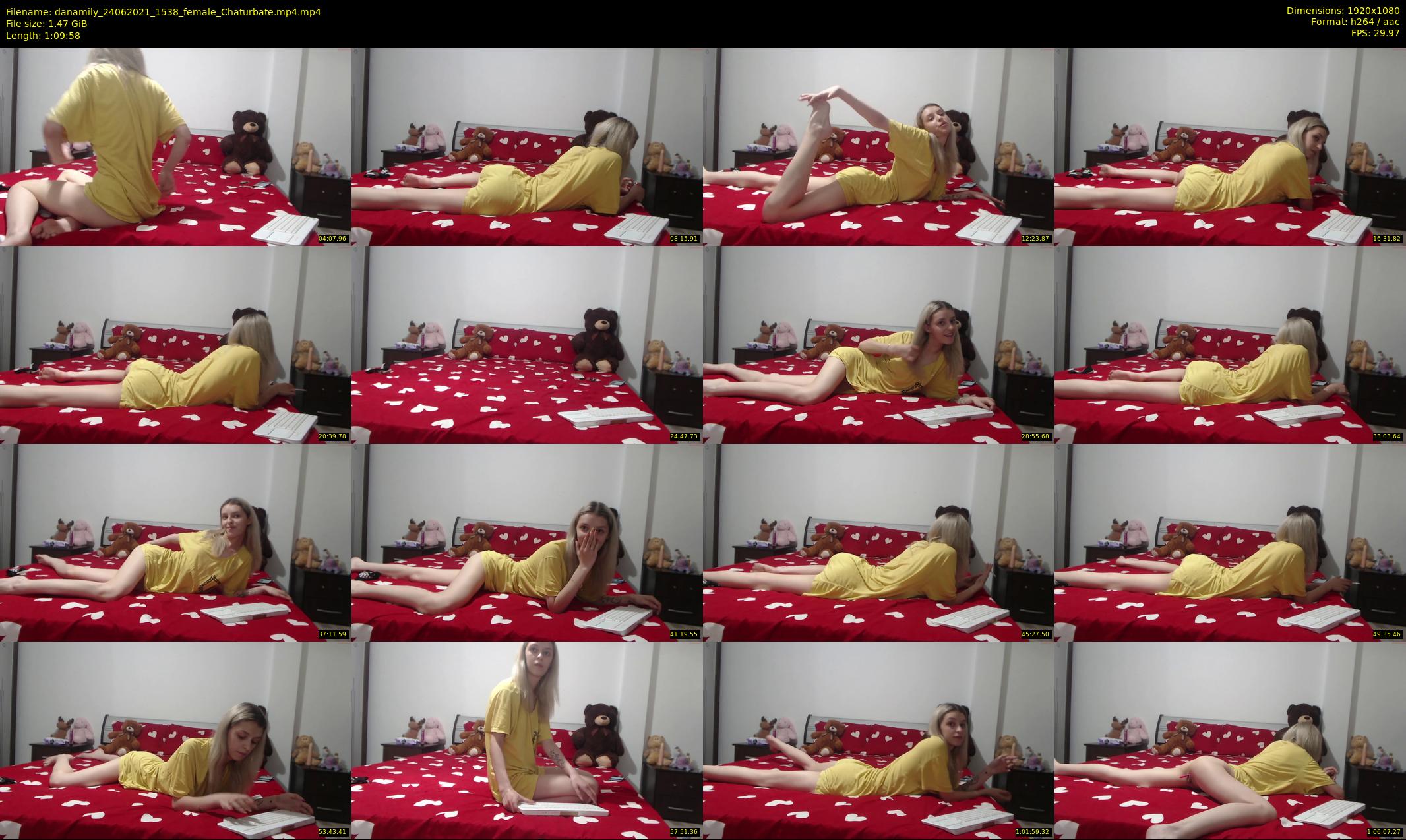 danamily — 70 minute Chaturbate female cam show recording, 1080p, Jun 24, 2021