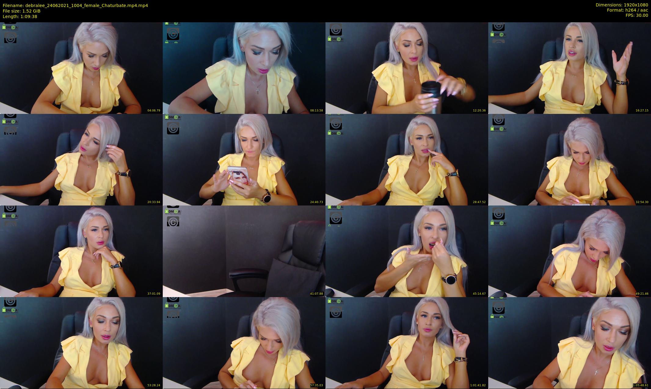 debralee — 70 minute Chaturbate female cam show recording, 1080p, Jun 24, 2021