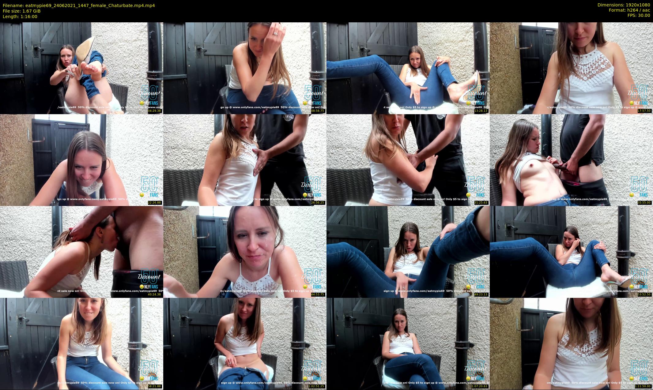 eatmypie69 — 76 minute Chaturbate female cam show recording, 1080p, Jun 24, 2021