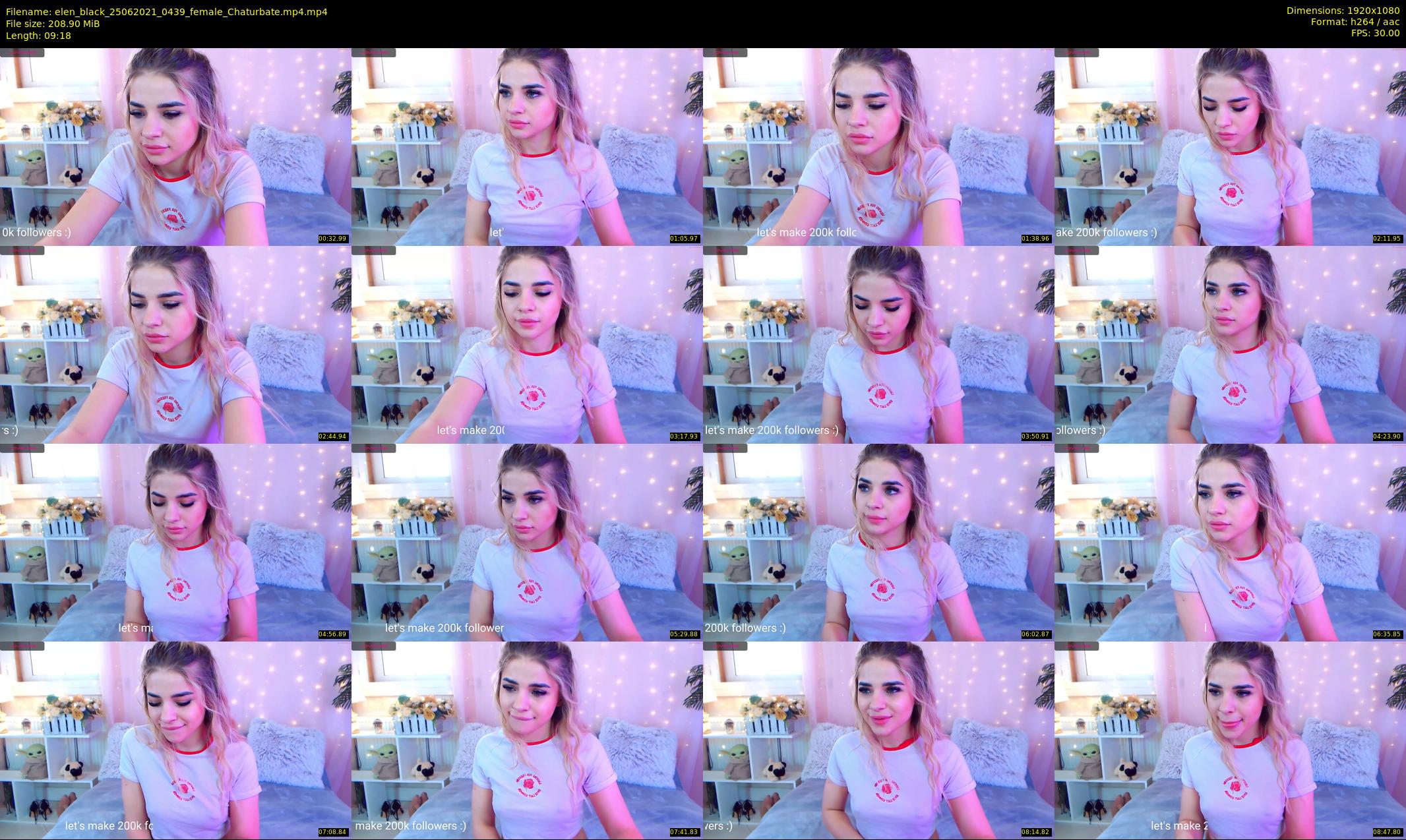 elen_black — 10 minute Chaturbate female cam show recording, 1080p, Jun 25, 2021