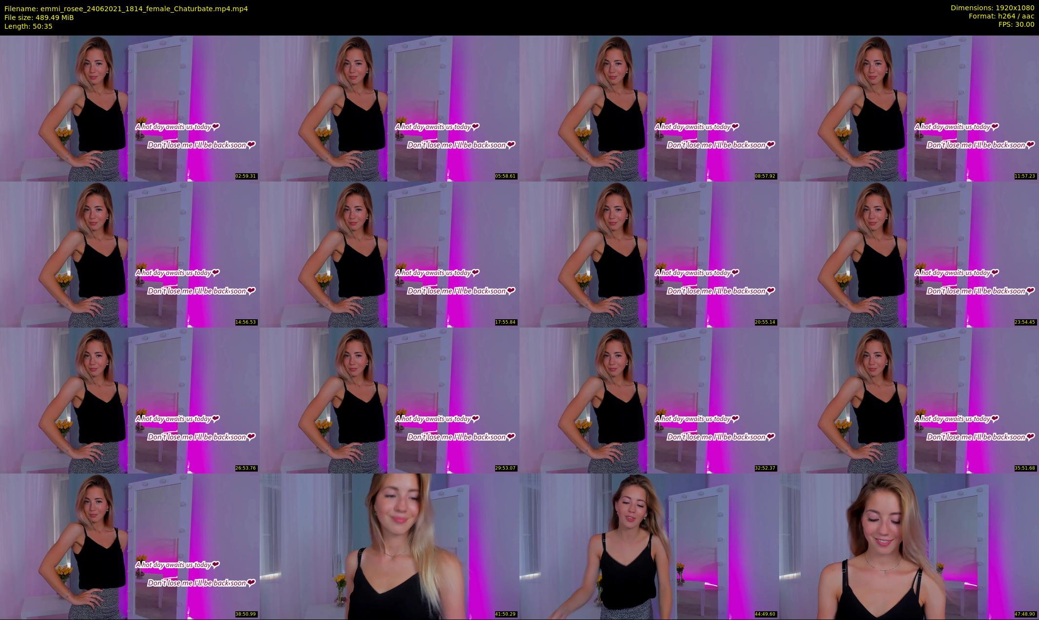 emmi_rosee — 51 minute Chaturbate female cam show recording, 1080p, Jun 24, 2021