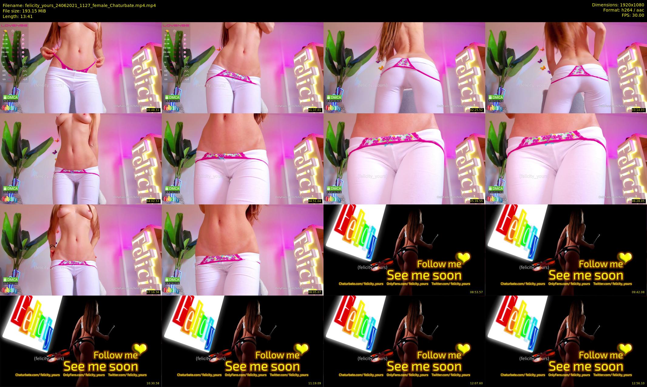 felicity_yours — 14 minute Chaturbate female cam show recording, 1080p, Jun 24, 2021