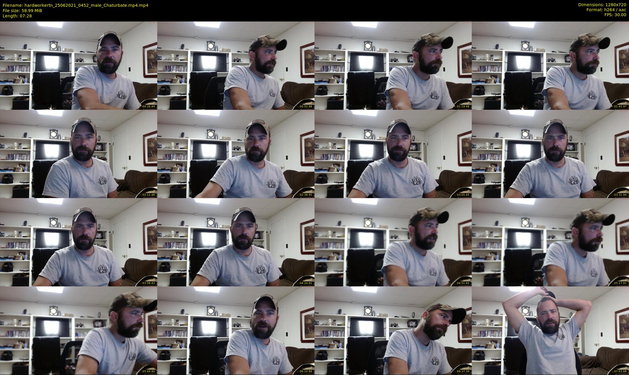 hardworkertn — 8 minute Chaturbate male cam show recording, 720p, Jun 25, 2021