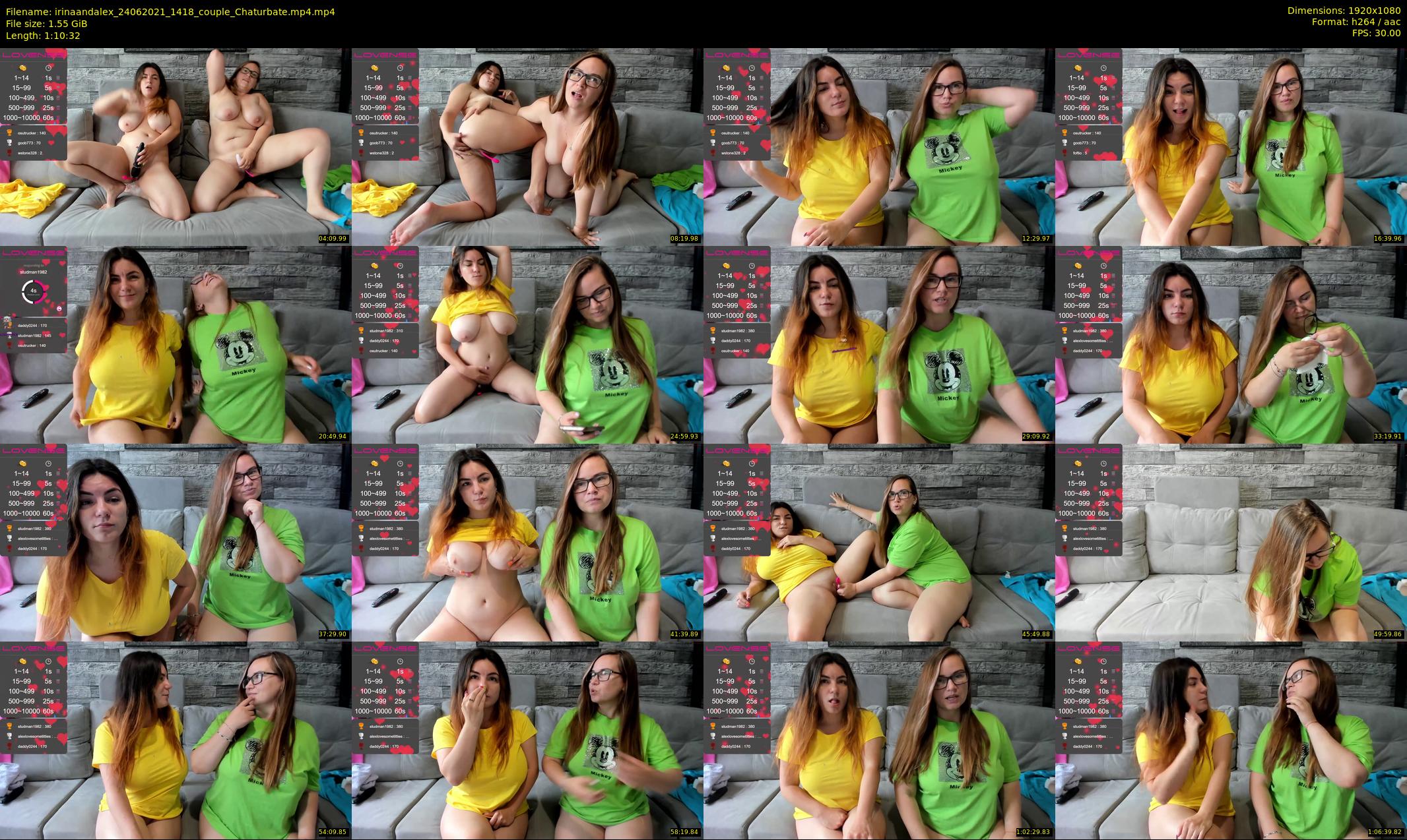 irinaandalex — 71 minute Chaturbate couple cam show recording, 1080p, Jun 24, 2021