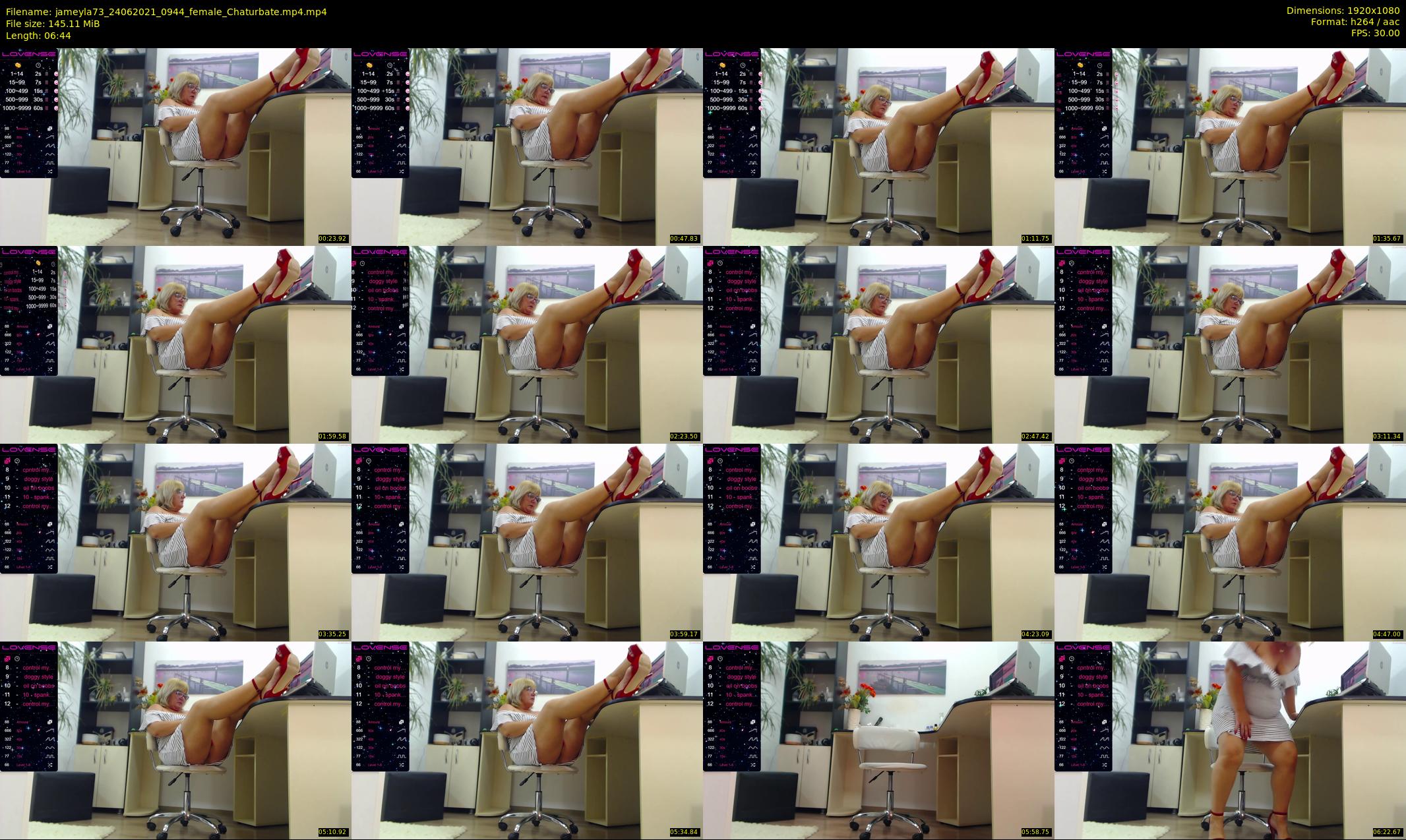 jameyla73 — 7 minute Chaturbate female cam show recording, 1080p, Jun 24, 2021