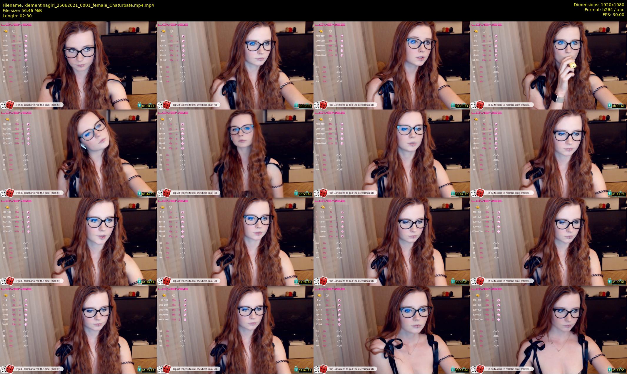 klementinagirl — 3 minute Chaturbate female cam show recording, 1080p, Jun 25, 2021