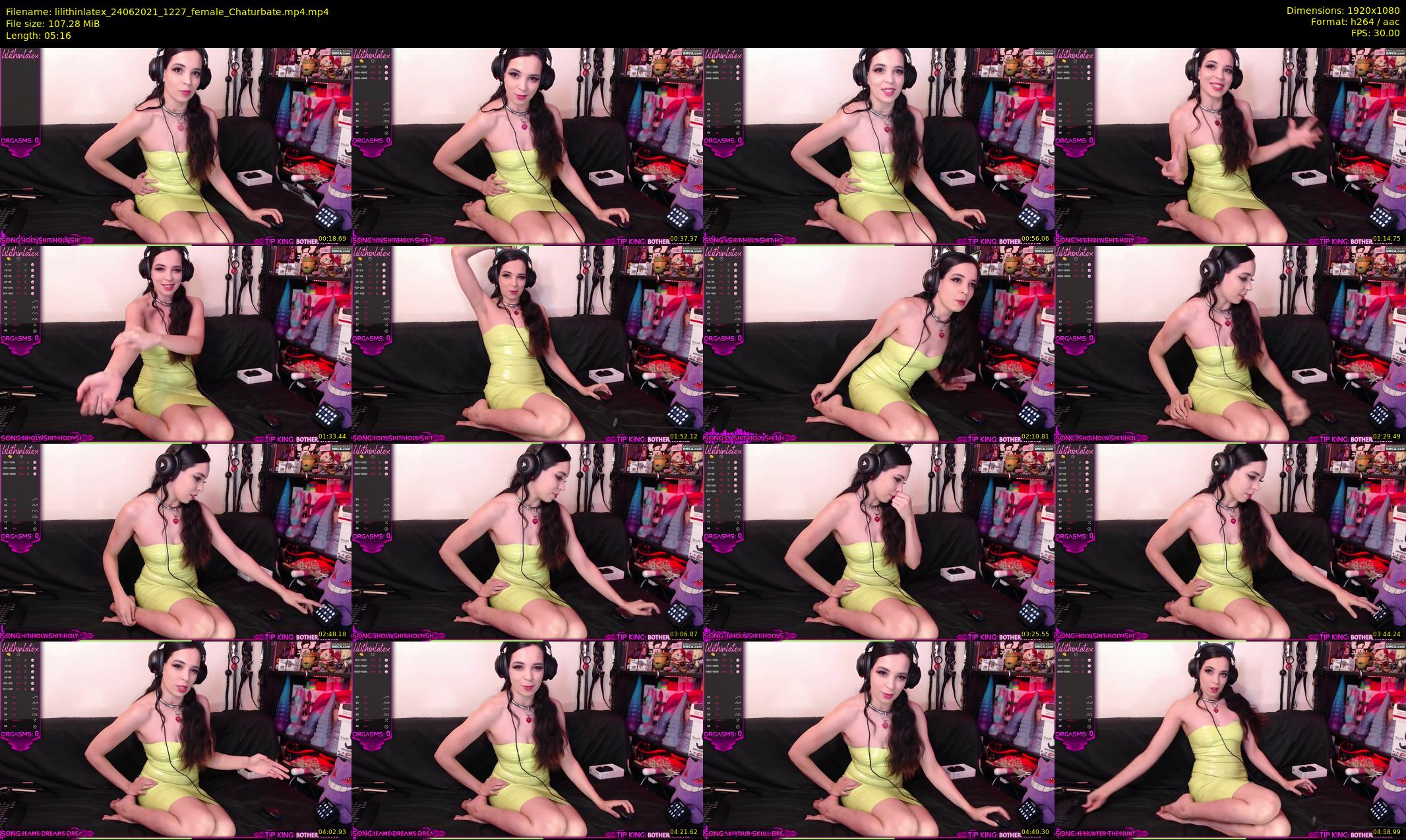 lilithinlatex — 6 minute Chaturbate female cam show recording, 1080p, Jun 24, 2021