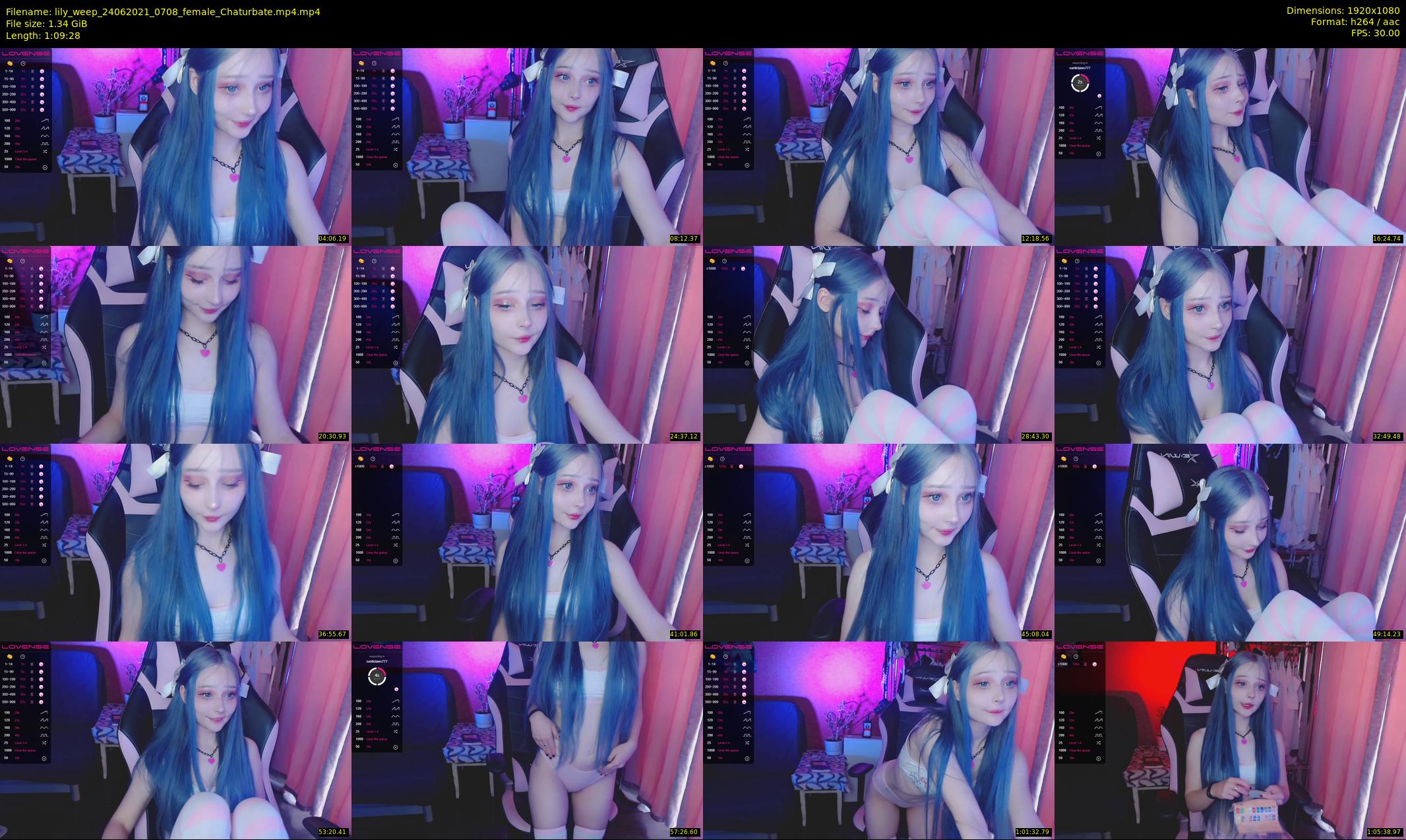lily_weep — 70 minute Chaturbate female cam show recording, 1080p, Jun 24, 2021