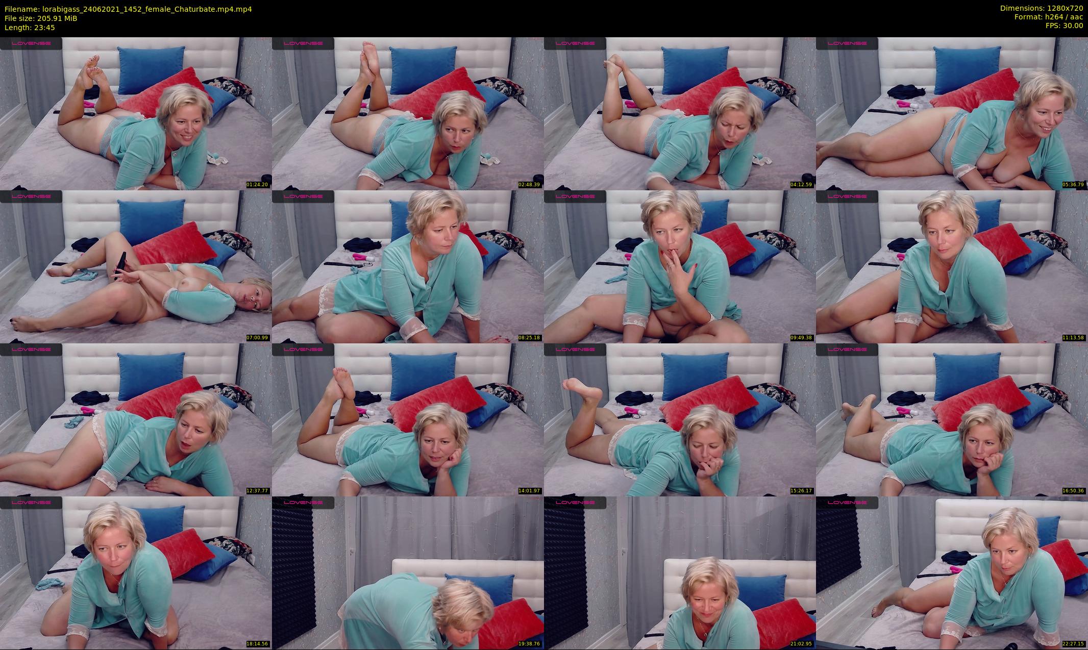 lorabigass — 24 minute Chaturbate female cam show recording, 720p, Jun 24, 2021