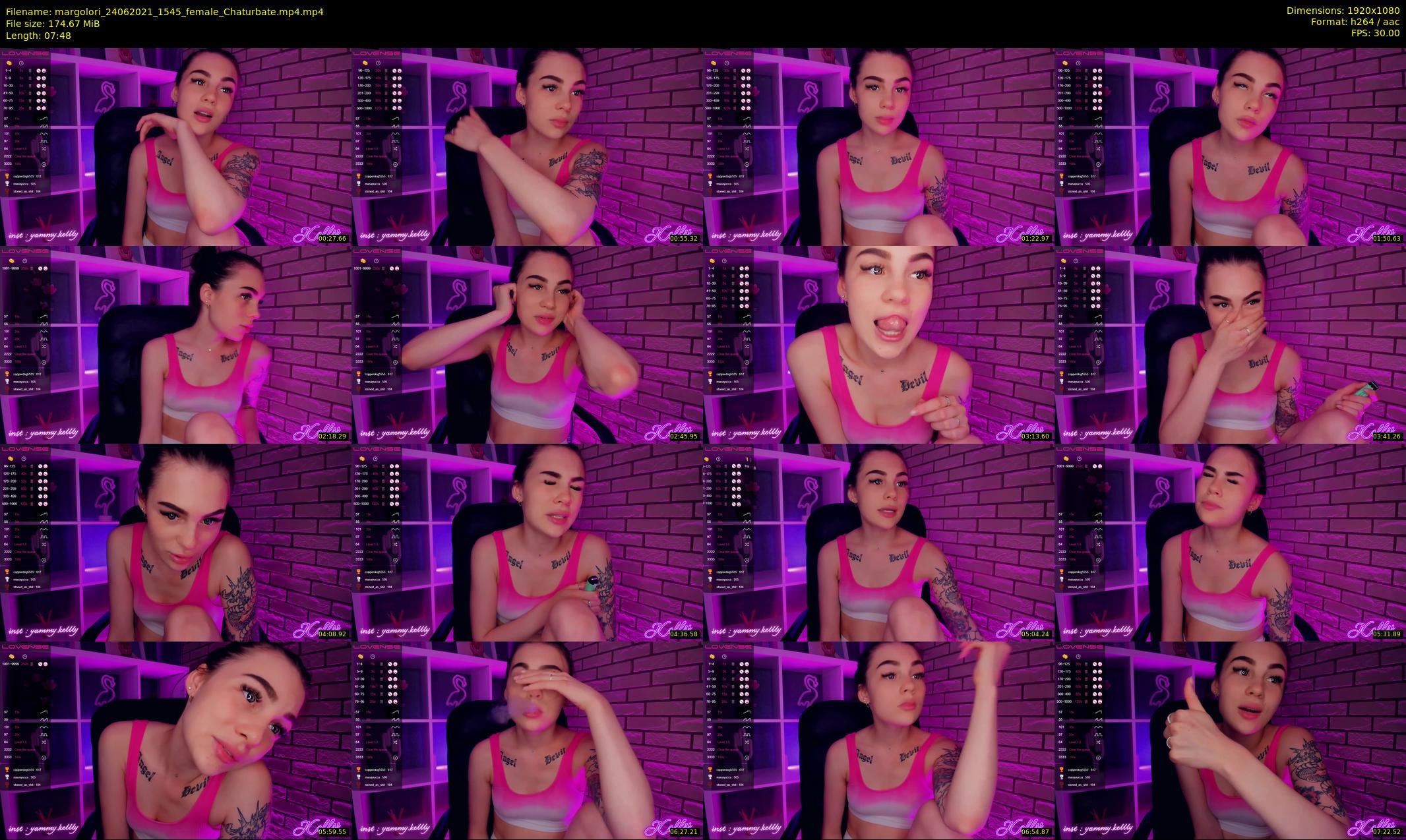 margolori — 8 minute Chaturbate couple cam show recording, 1080p, Jun 24, 2021