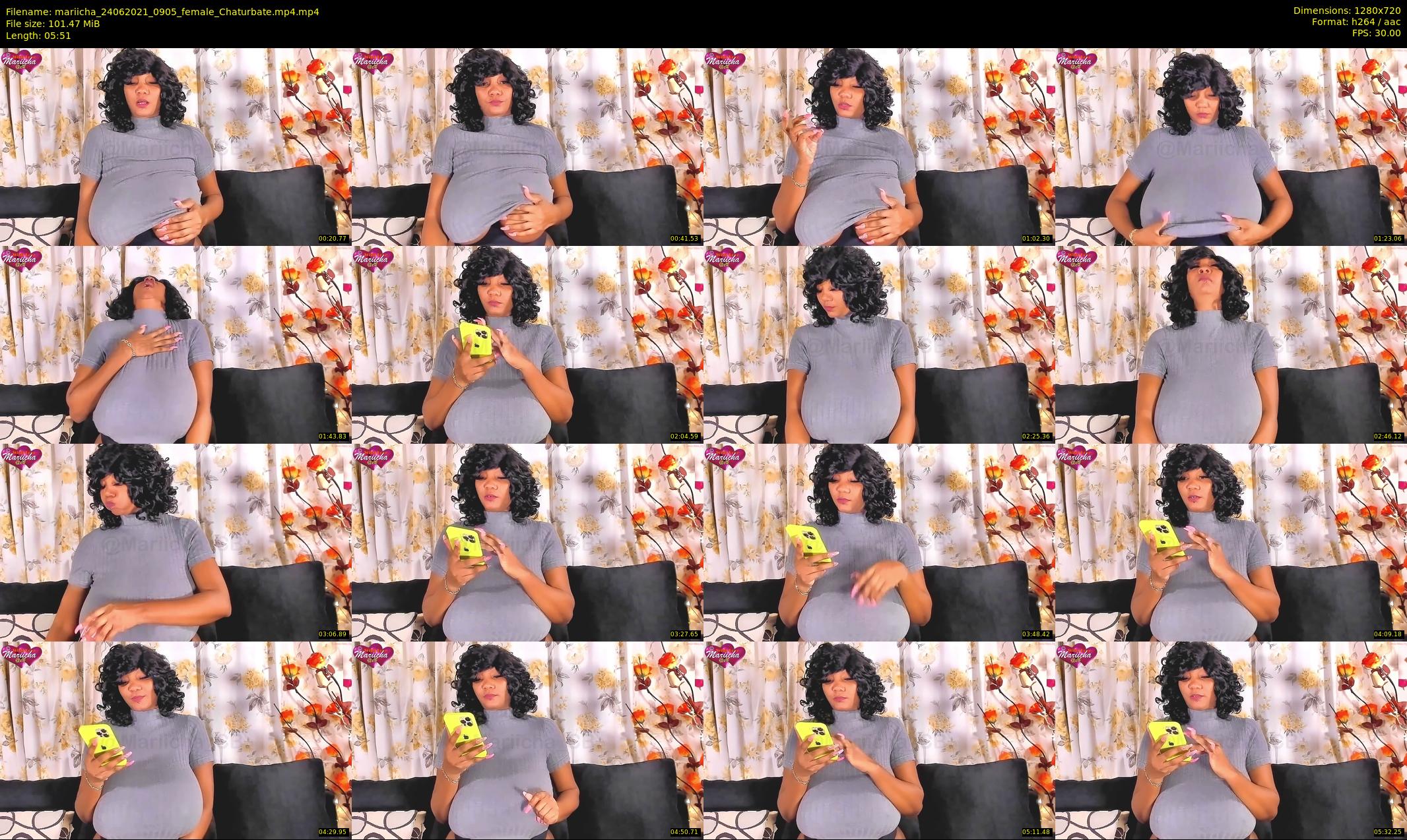 mariicha — 6 minute Chaturbate female cam show recording, 720p, Jun 24, 2021