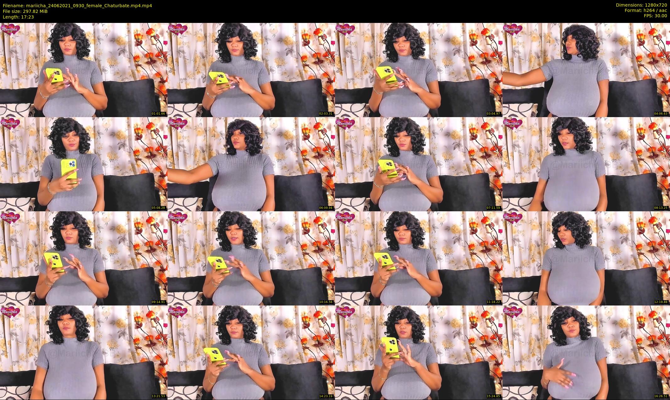 mariicha — 18 minute Chaturbate female cam show recording, 720p, Jun 24, 2021