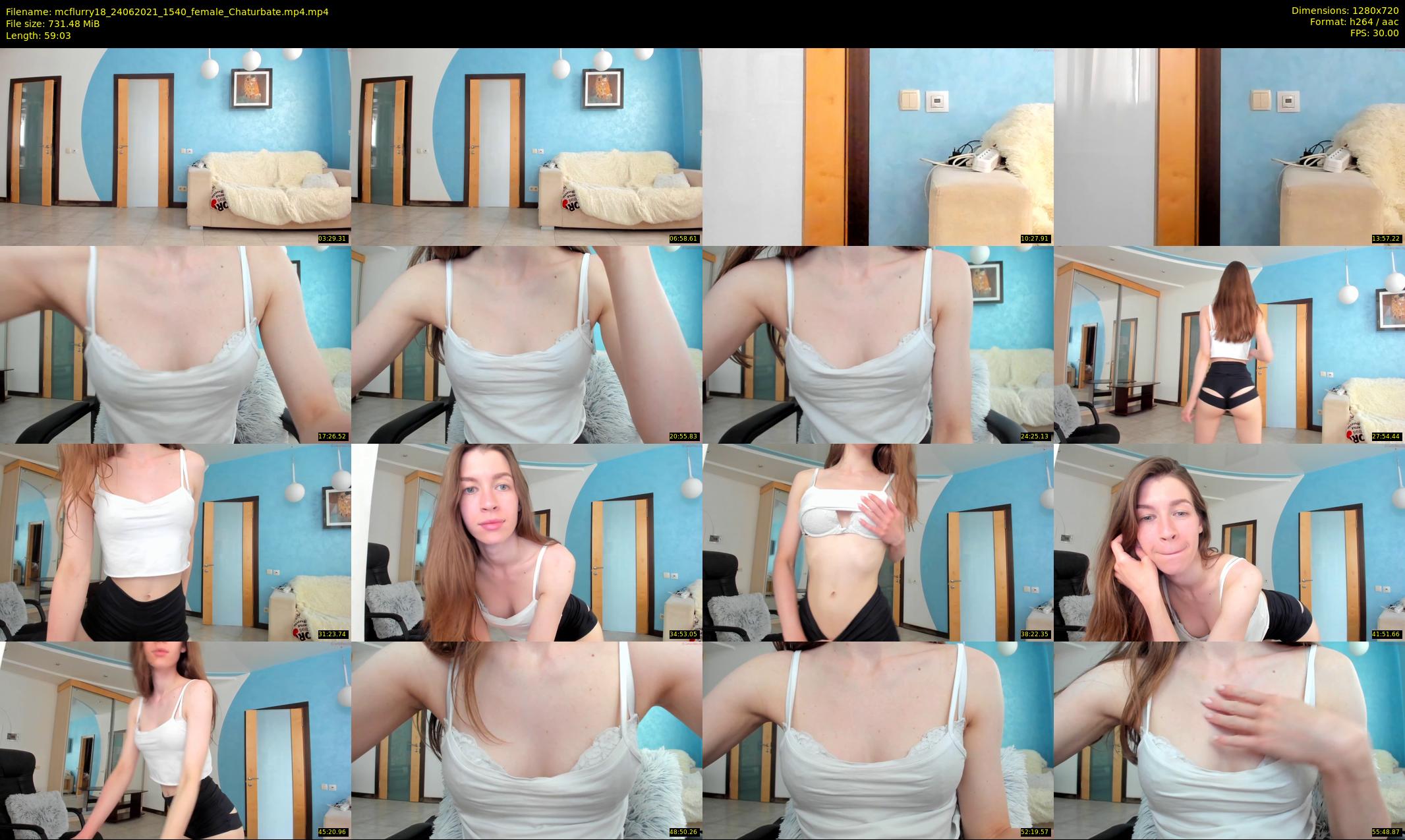 mcflurry18 — 60 minute Chaturbate female cam show recording, 720p, Jun 24, 2021