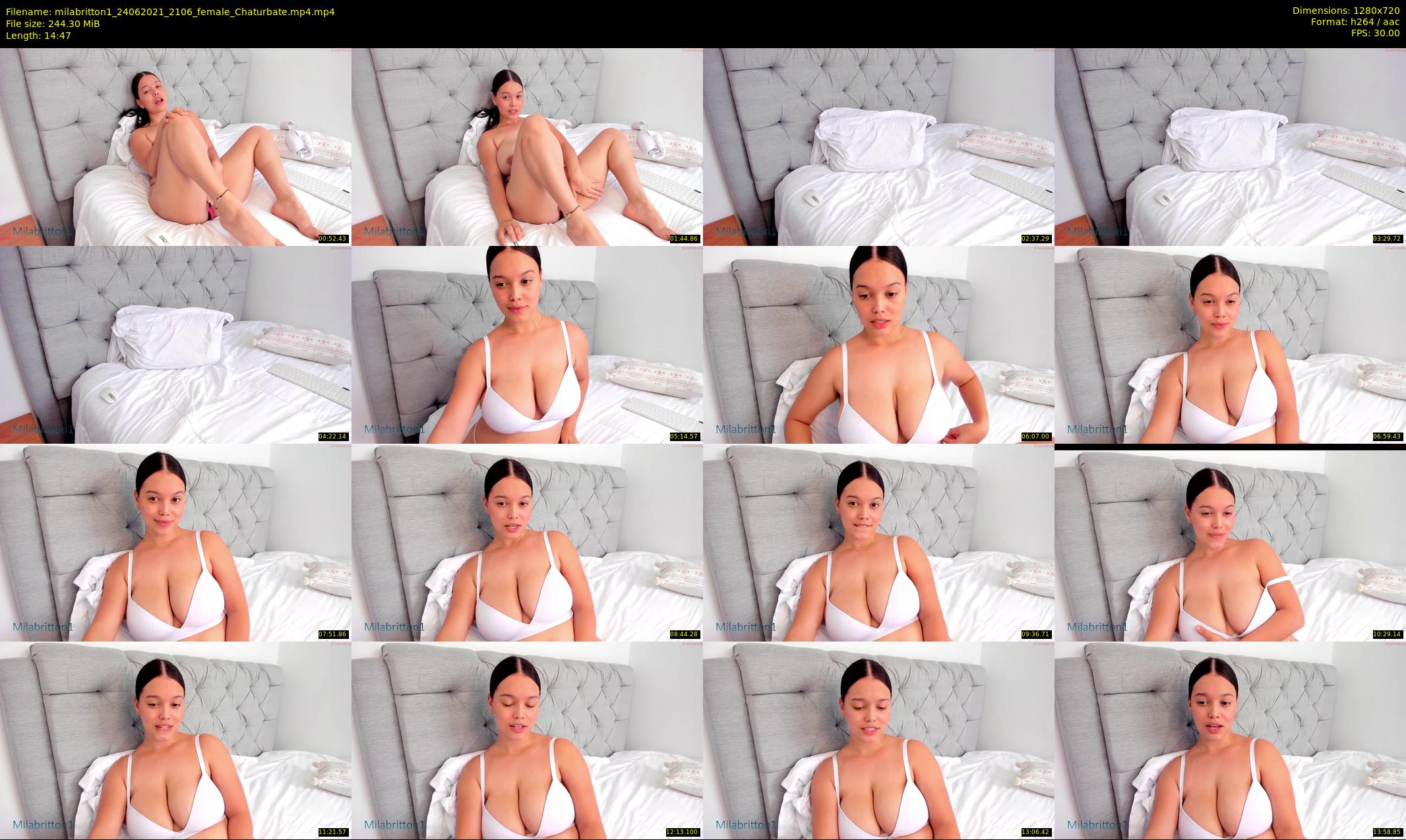 milabritton1 — 15 minute Chaturbate female cam show recording, 720p, Jun 24, 2021