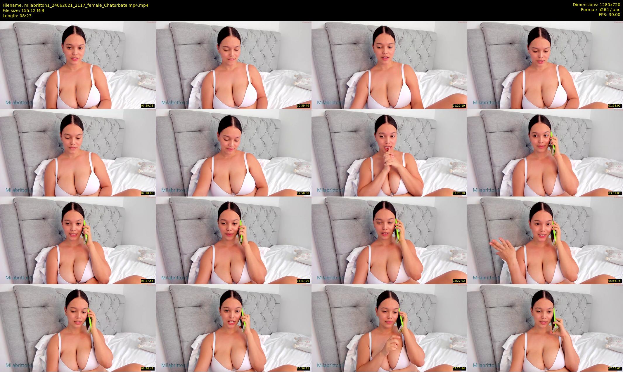 milabritton1 — 9 minute Chaturbate female cam show recording, 720p, Jun 24, 2021