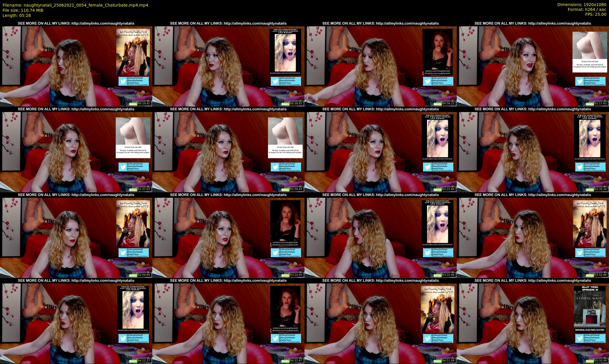 naughtynatali — 6 minute Chaturbate female cam show recording, 1080p, Jun 25, 2021