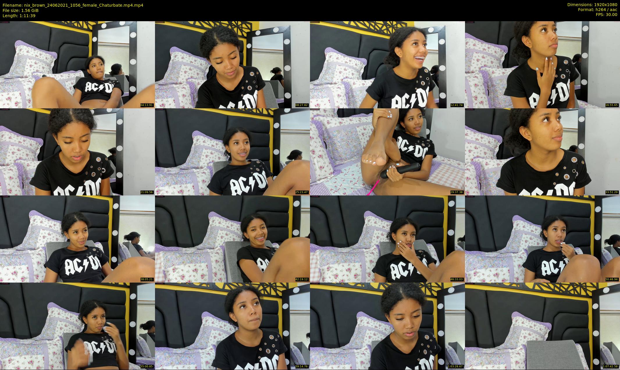 nix_brown — 72 minute Chaturbate female cam show recording, 1080p, Jun 24, 2021