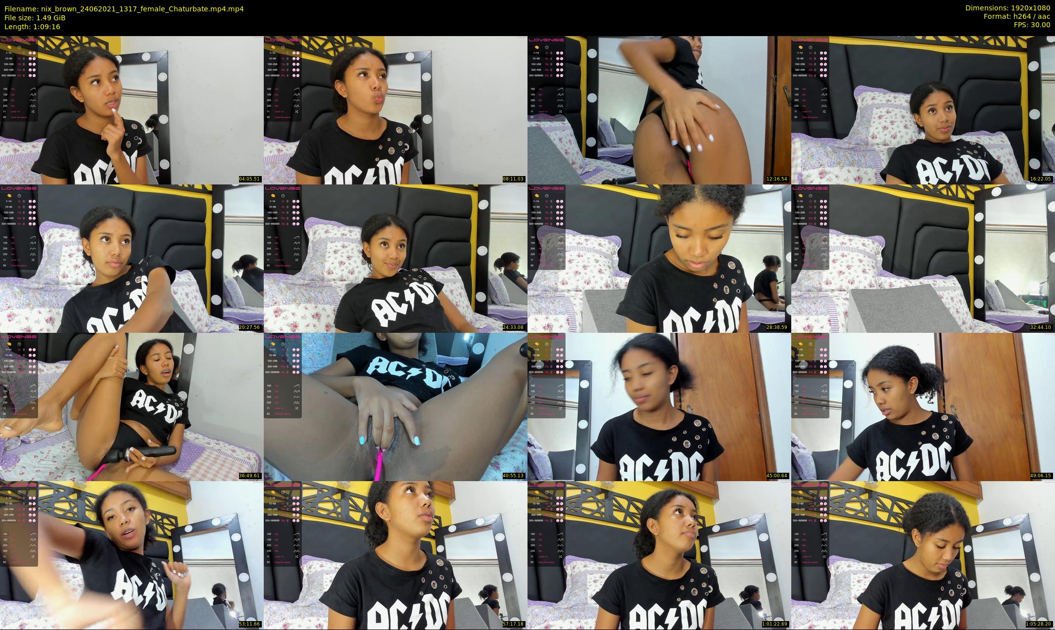 nix_brown — 70 minute Chaturbate female cam show recording, 1080p, Jun 24, 2021