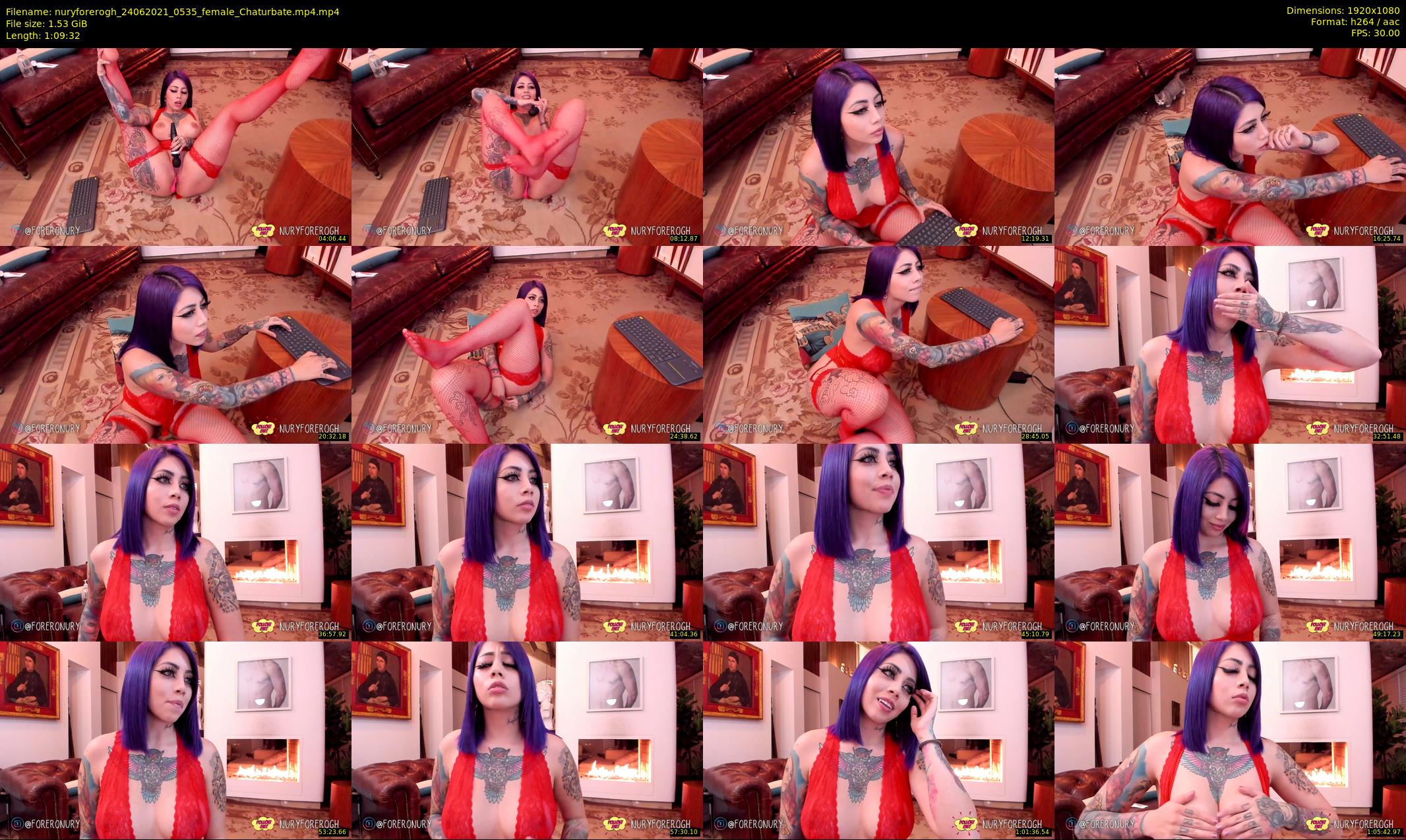 nuryforerogh — 70 minute Chaturbate female cam show recording, 1080p, Jun 24, 2021