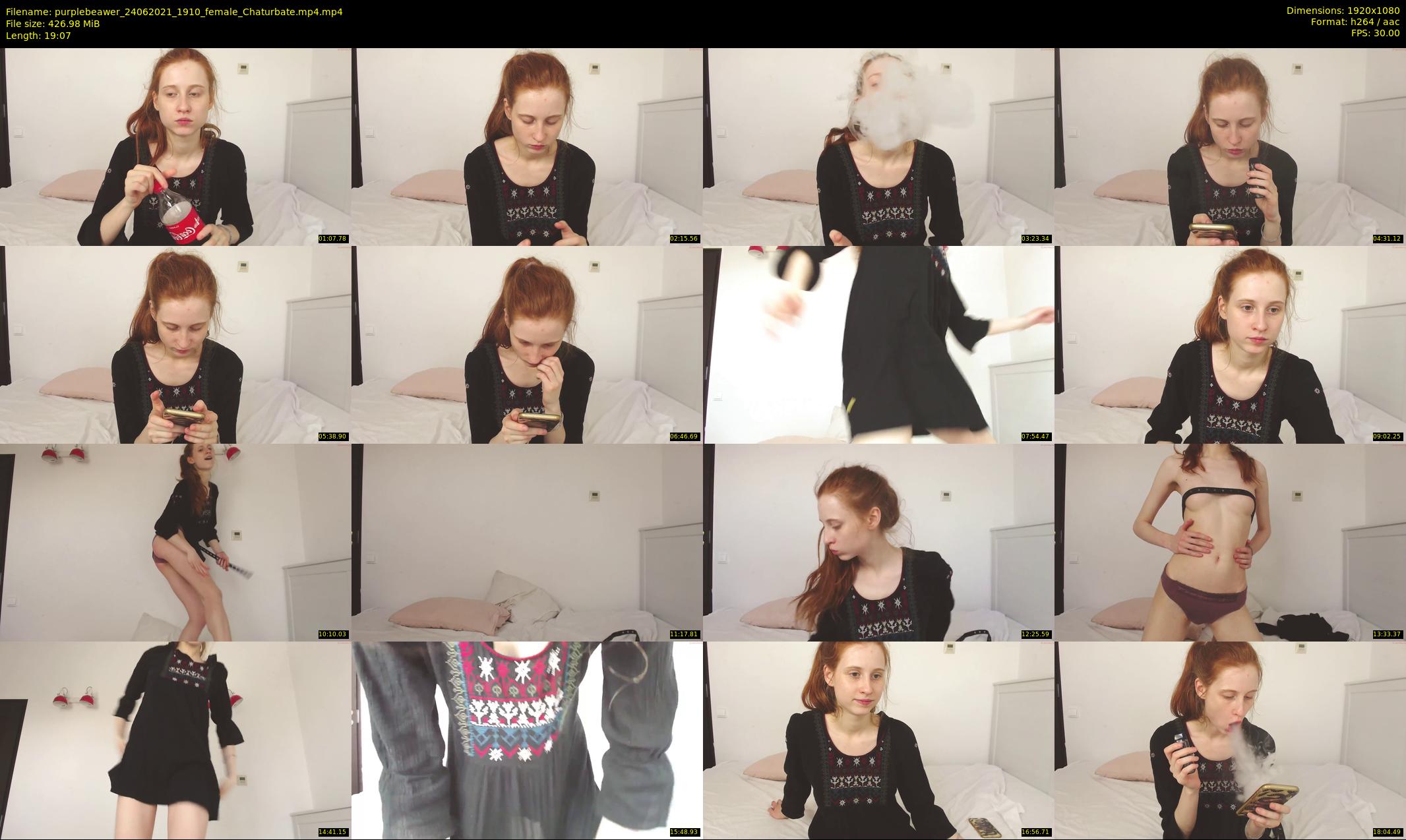purplebeawer — 20 minute Chaturbate female cam show recording, 1080p, Jun 24, 2021