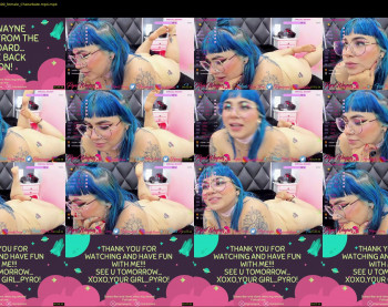 pyrowayne — 40 minute Chaturbate female cam show recording, 1080p, Jun 25, 2021