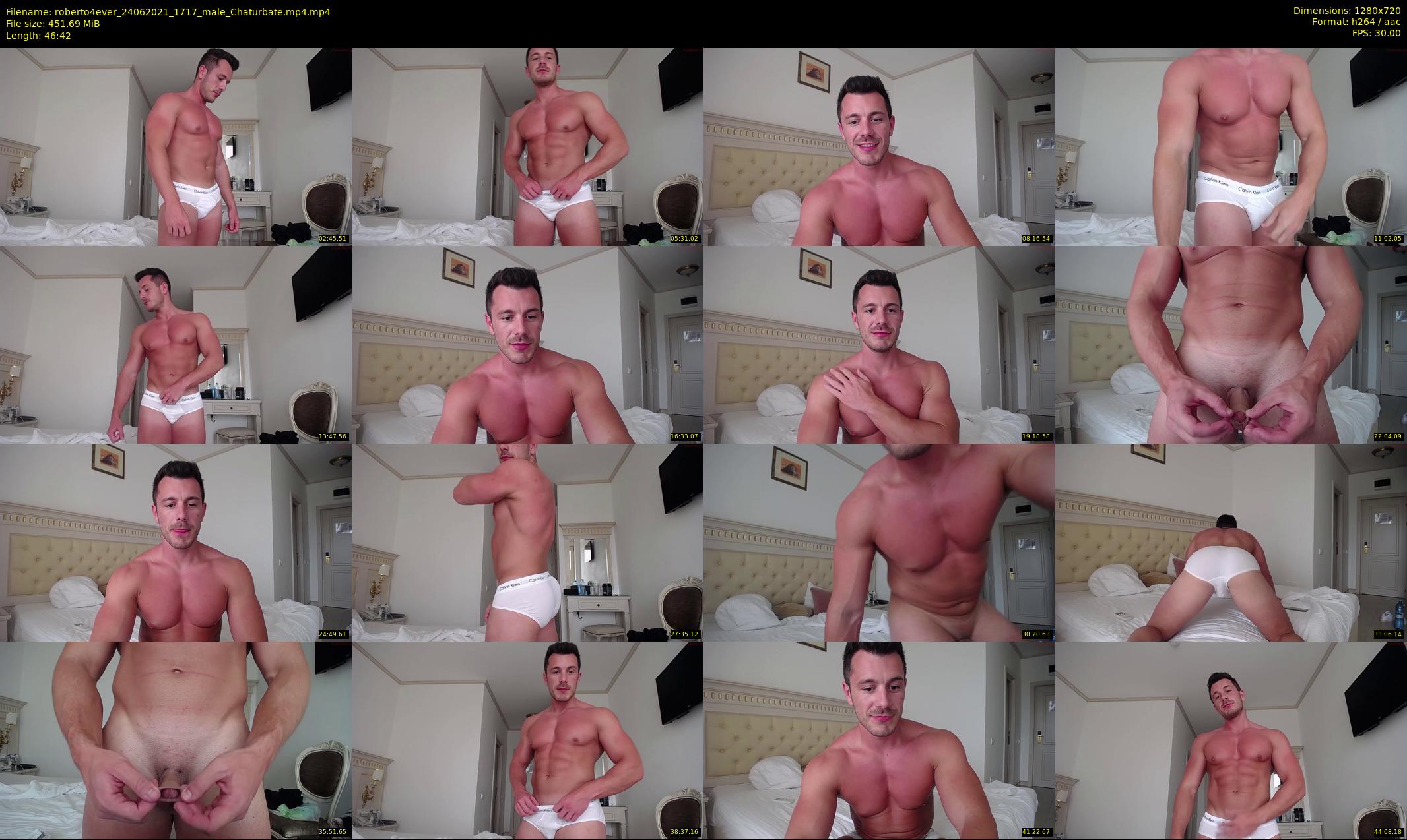 roberto4ever — 47 minute Chaturbate male cam show recording, 720p, Jun 24, 2021