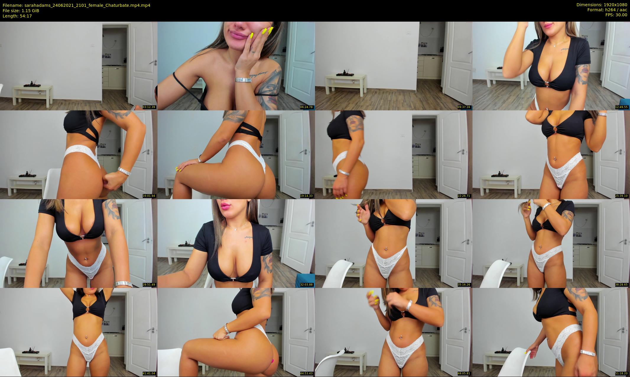 sarahadams — 55 minute Chaturbate female cam show recording, 1080p, Jun 24, 2021