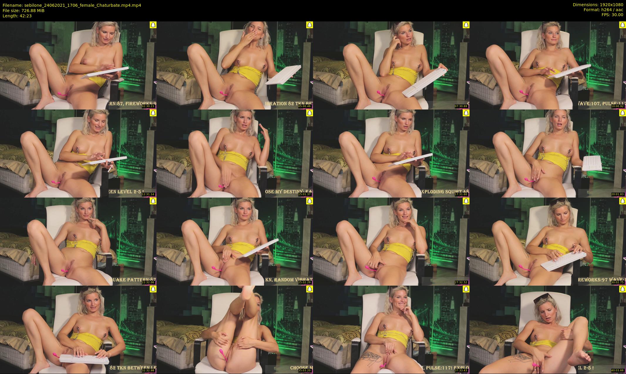 sebilone — 43 minute Chaturbate couple cam show recording, 1080p, Jun 24, 2021