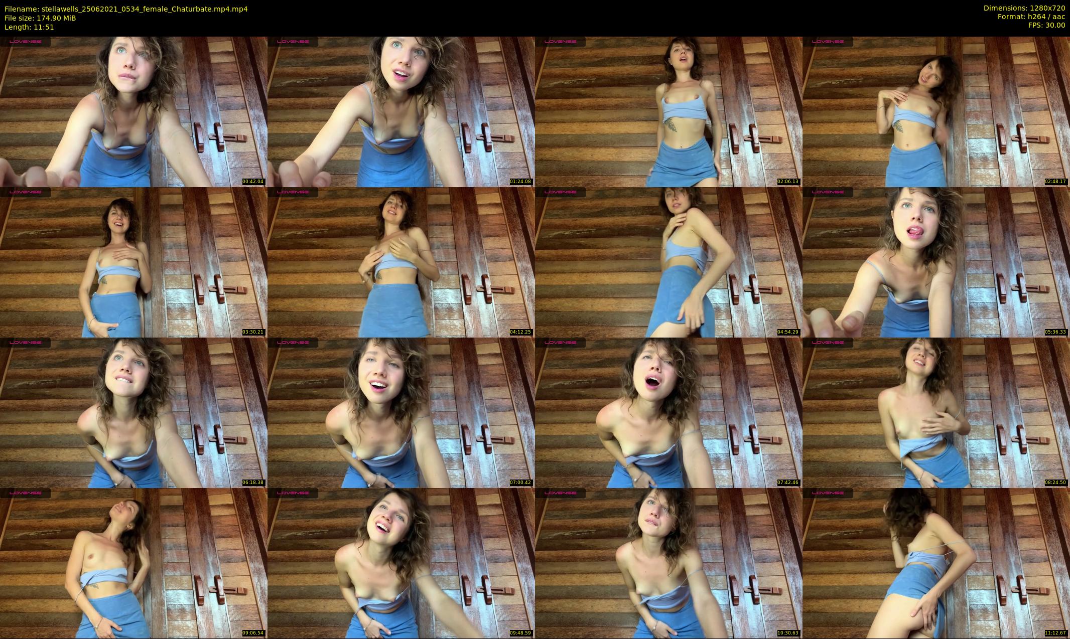 stellawells — 12 minute Chaturbate female cam show recording, 720p, Jun 25, 2021