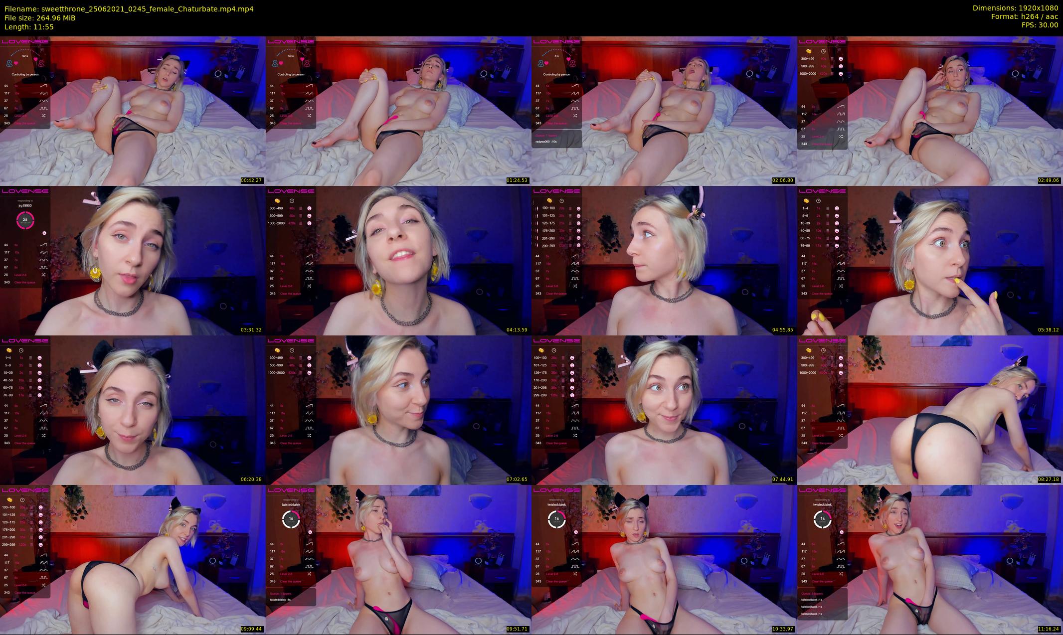 sweetthrone — 12 minute Chaturbate couple cam show recording, 1080p, Jun 25, 2021