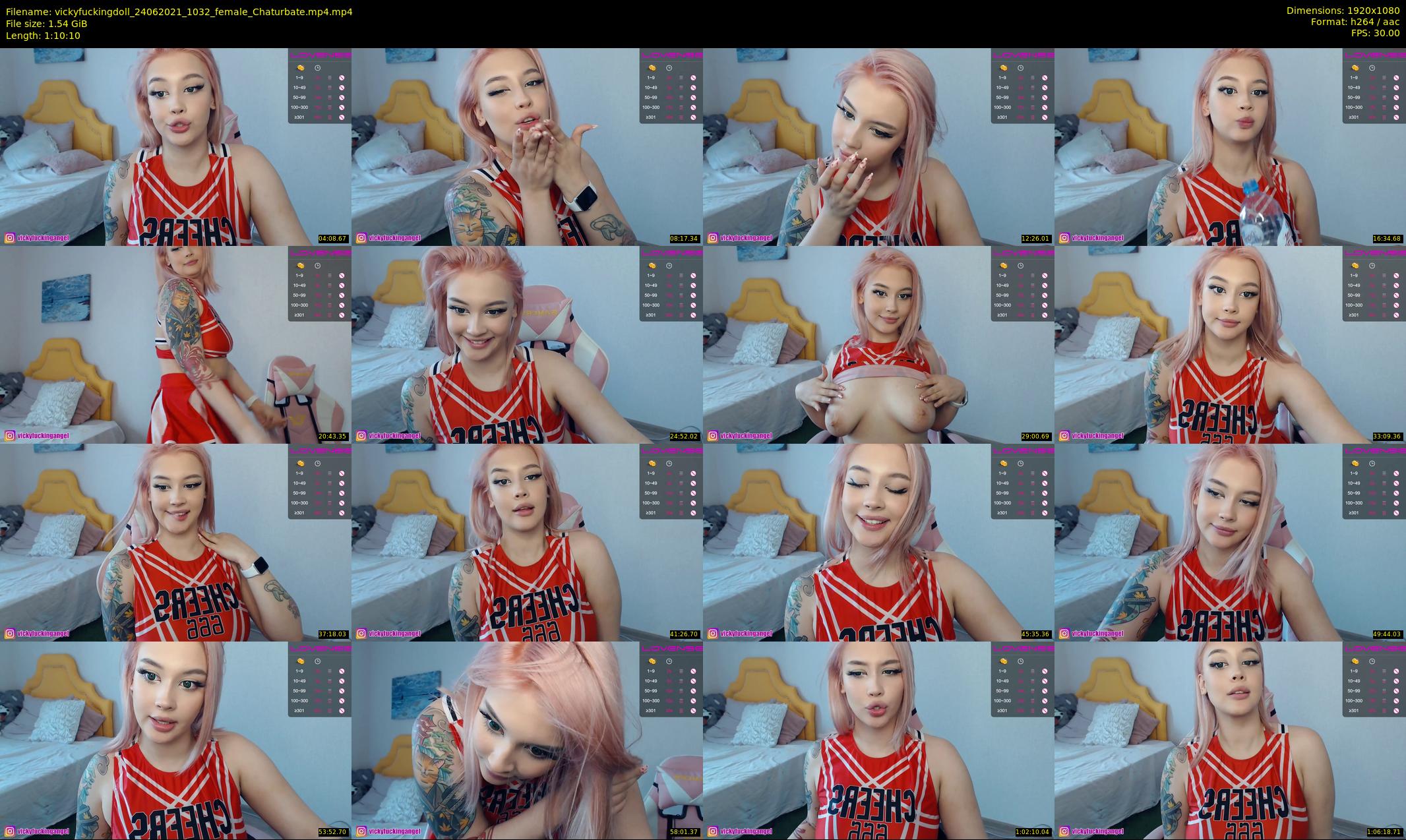 vickyfuckingdoll — 71 minute Chaturbate female cam show recording, 1080p, Jun 24, 2021