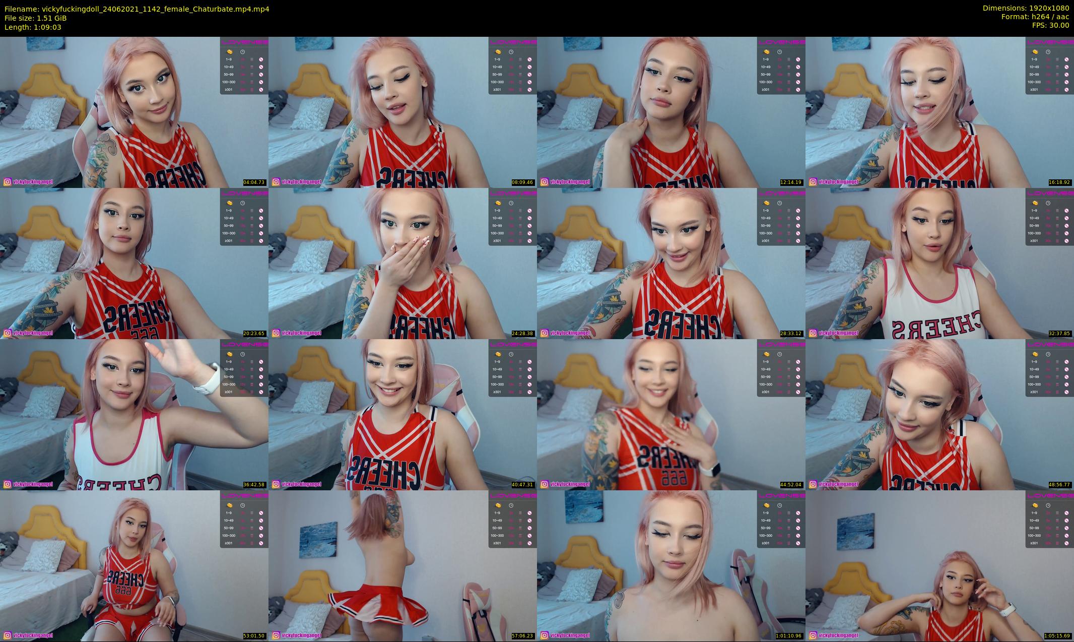 vickyfuckingdoll — 70 minute Chaturbate female cam show recording, 1080p, Jun 24, 2021