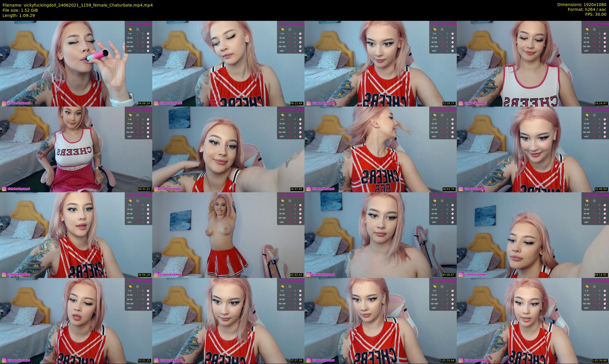 vickyfuckingdoll — 70 minute Chaturbate female cam show recording, 1080p, Jun 24, 2021