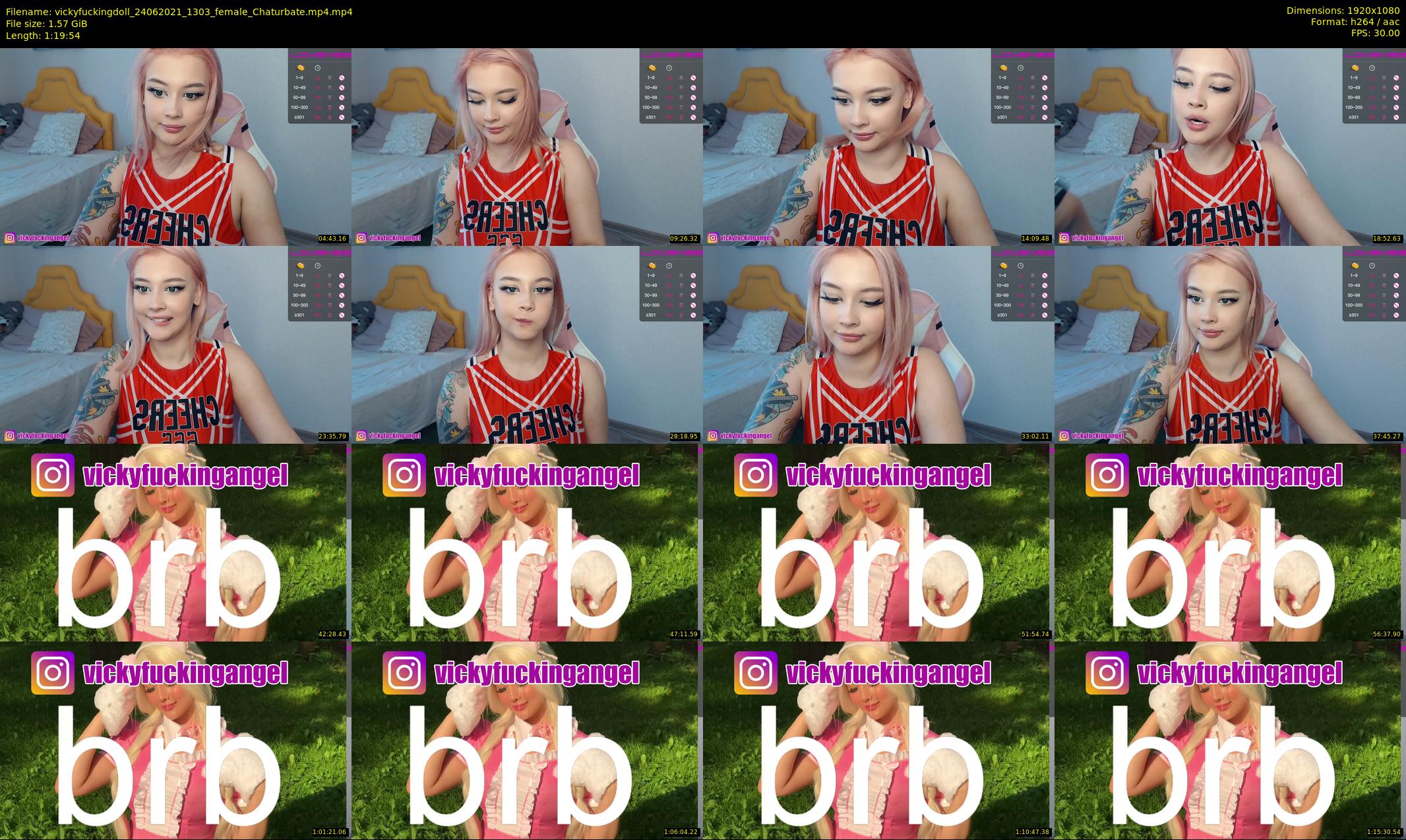 vickyfuckingdoll — 80 minute Chaturbate female cam show recording, 1080p, Jun 24, 2021