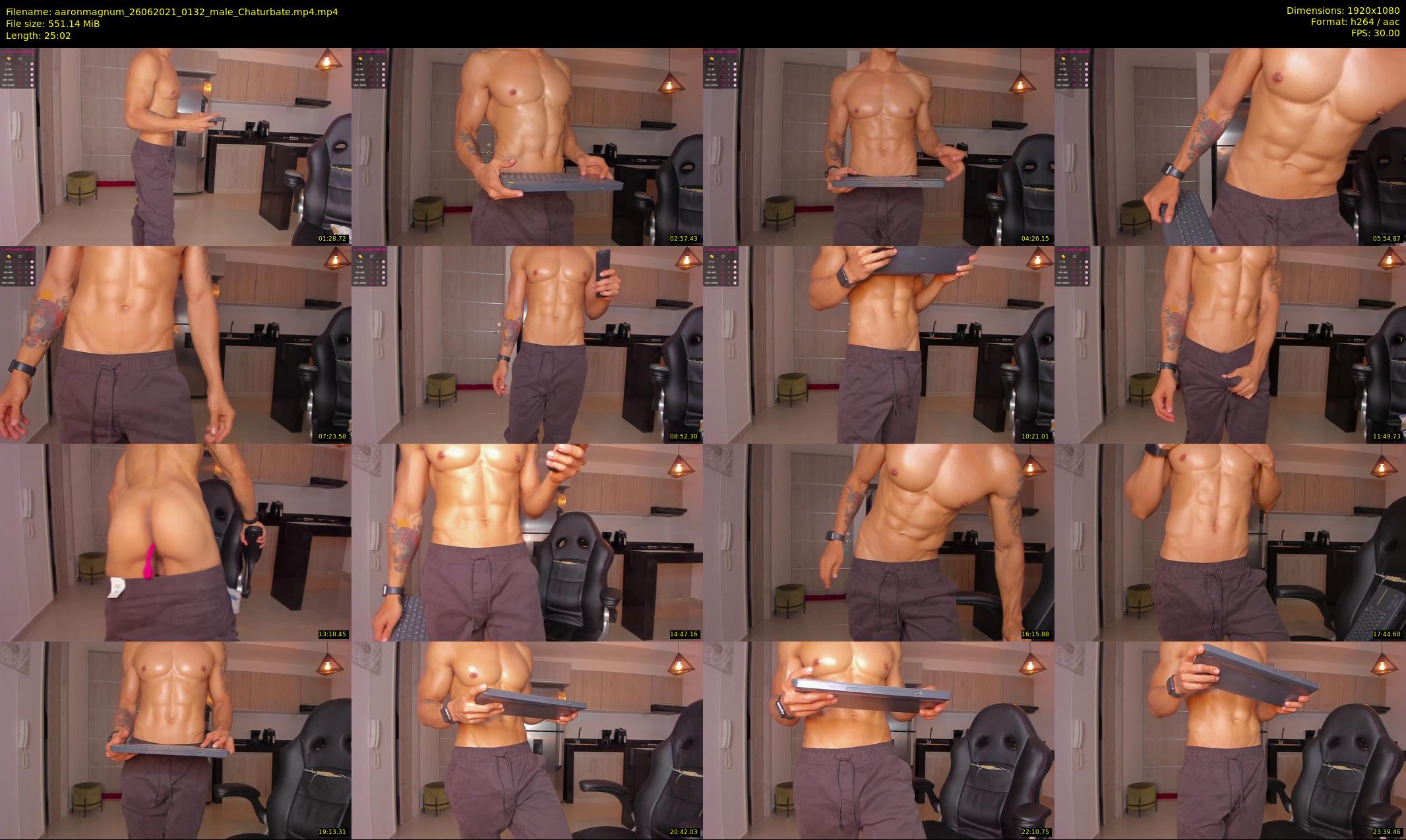 aaronmagnum — 26 minute Chaturbate male cam show recording, 1080p, Jun 26, 2021