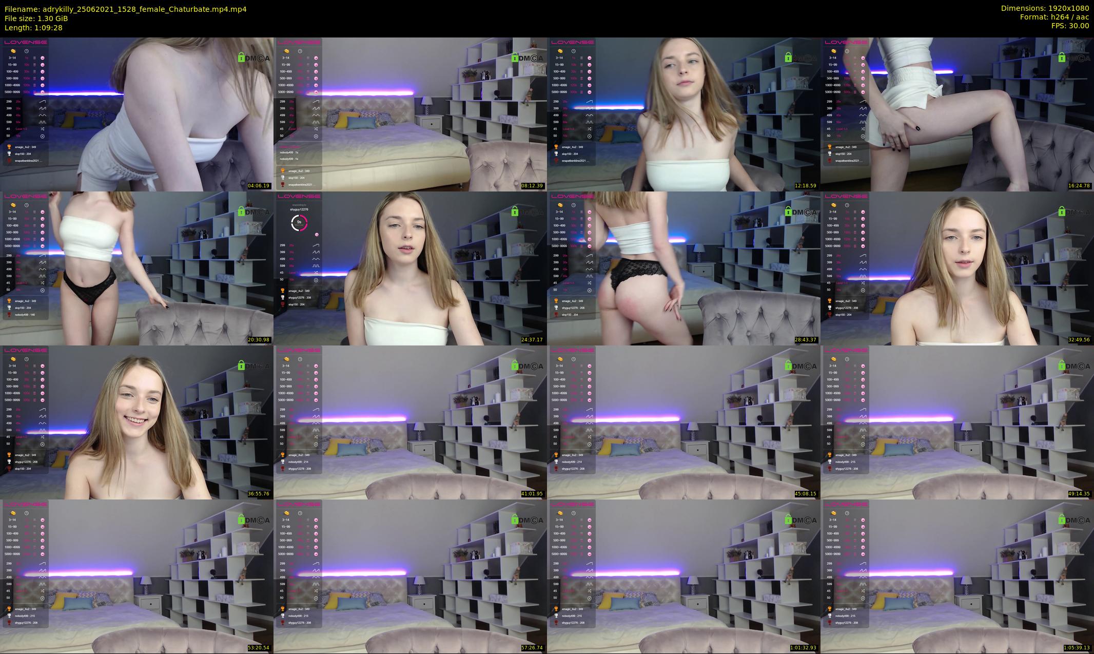 adrykilly — 70 minute Chaturbate female cam show recording, 1080p, Jun 25, 2021