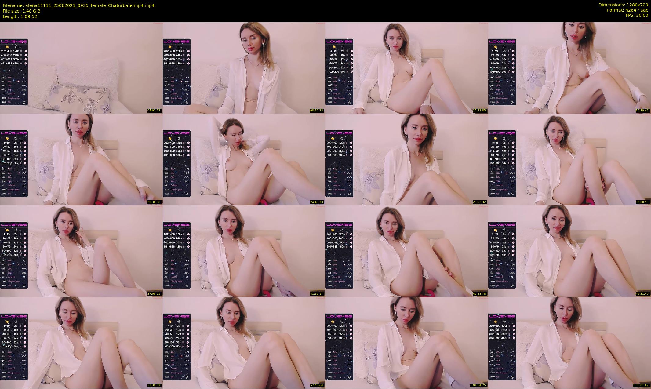 alena11111 — 70 minute Chaturbate female cam show recording, 720p, Jun 25, 2021