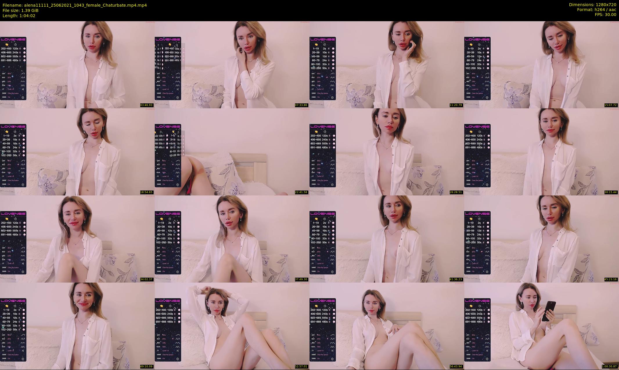 alena11111 — 65 minute Chaturbate female cam show recording, 720p, Jun 25, 2021