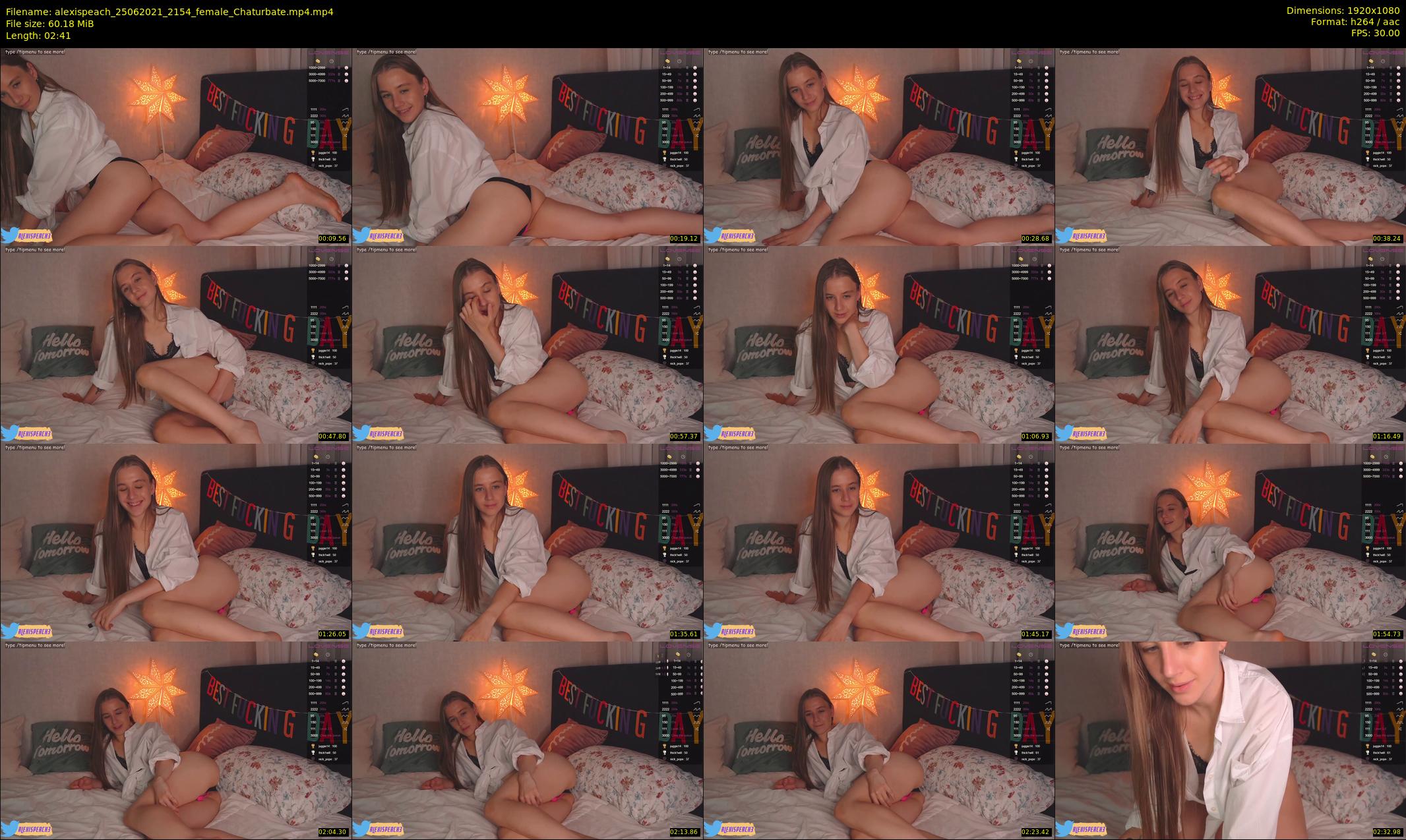 alexispeach — 3 minute Chaturbate female cam show recording, 1080p, Jun 25, 2021